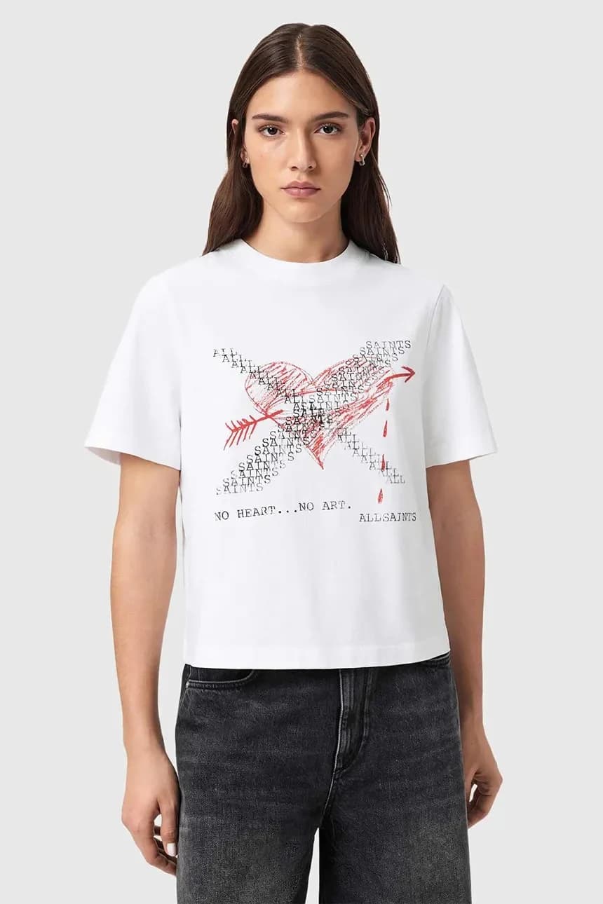 Хлопковая футболка HEARTACHE