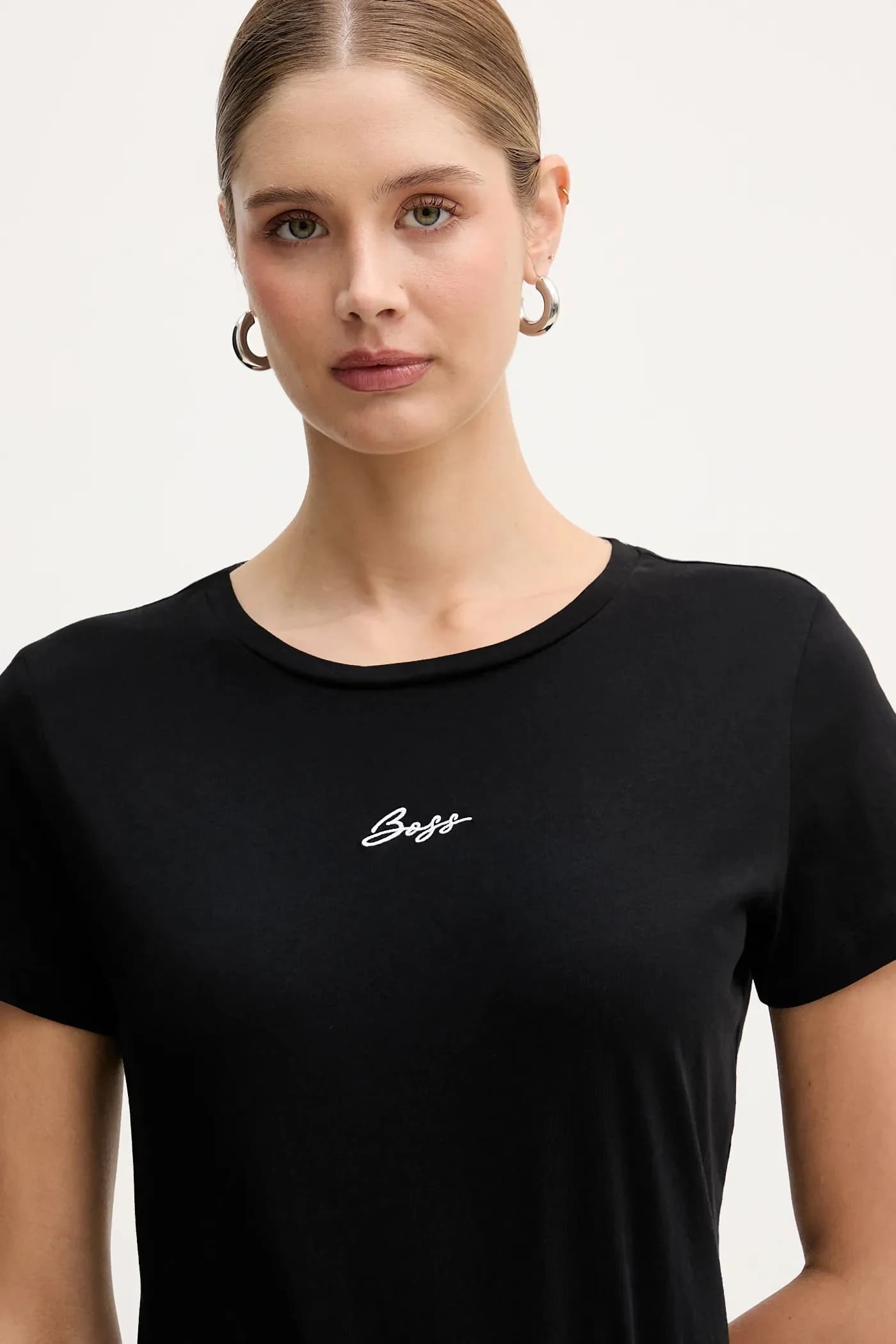 Хлопковая футболка с вышивкой C Elove - фото 4