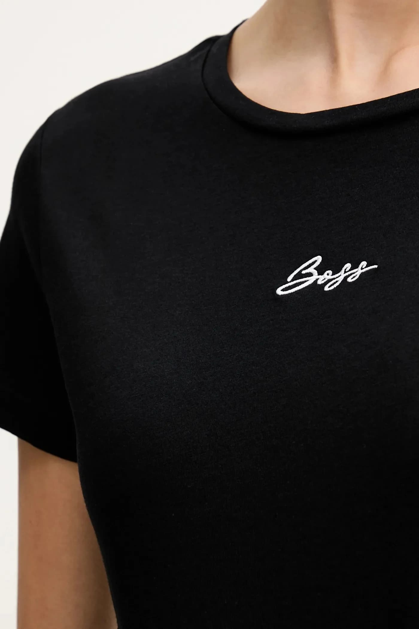 Хлопковая футболка с вышивкой C Elove - фото 5