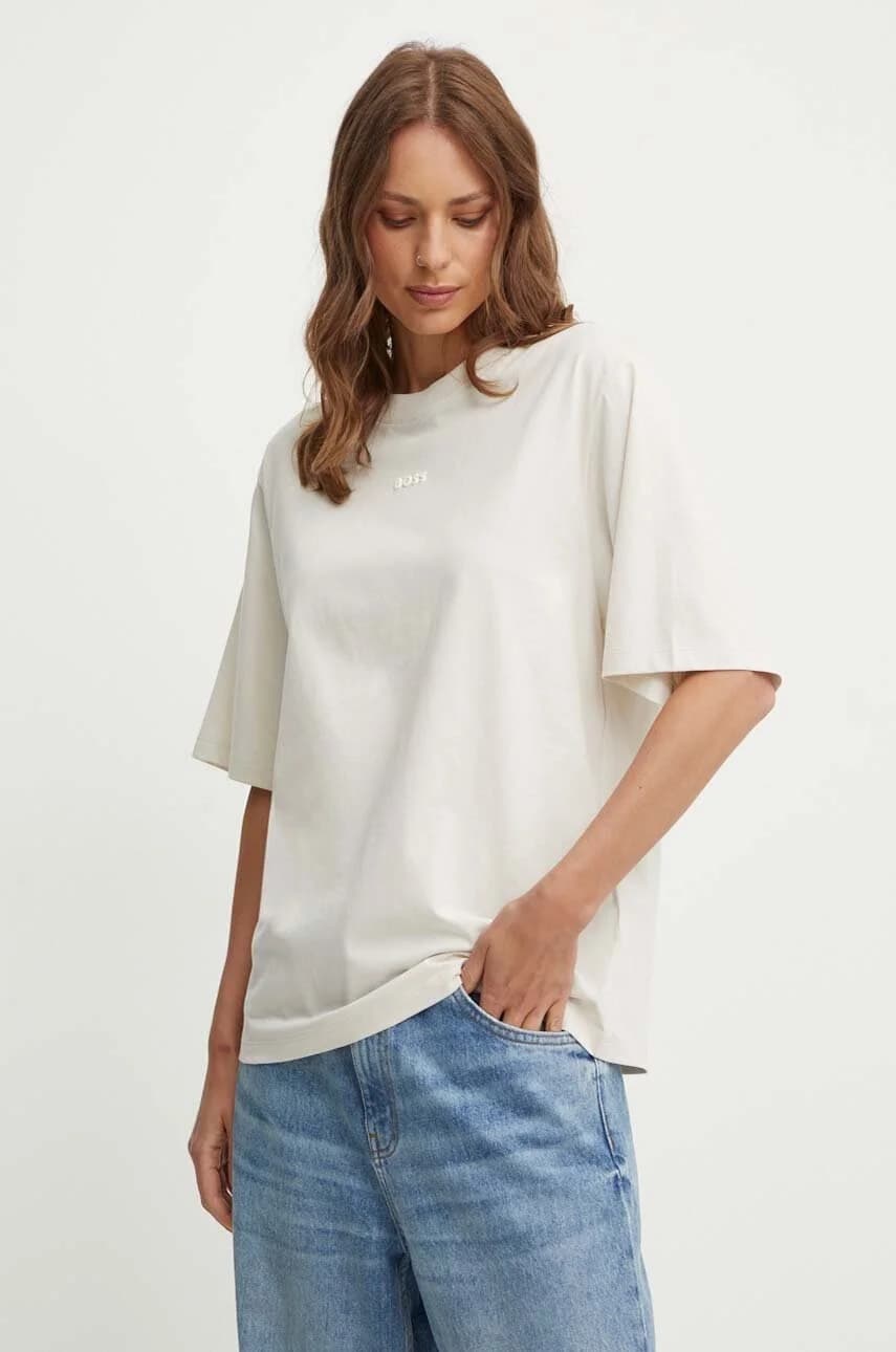 Хлопковая футболка с маленьким логотипом C Enis - фото 2