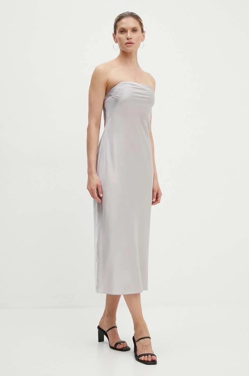 SAELINA платье из смесового шелка - фото 3