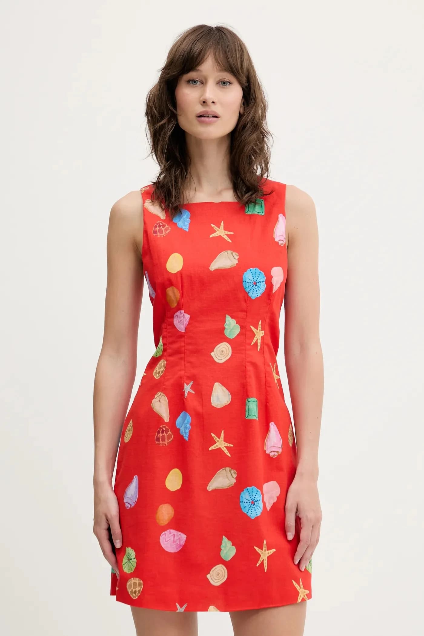 Платье из смесового льна