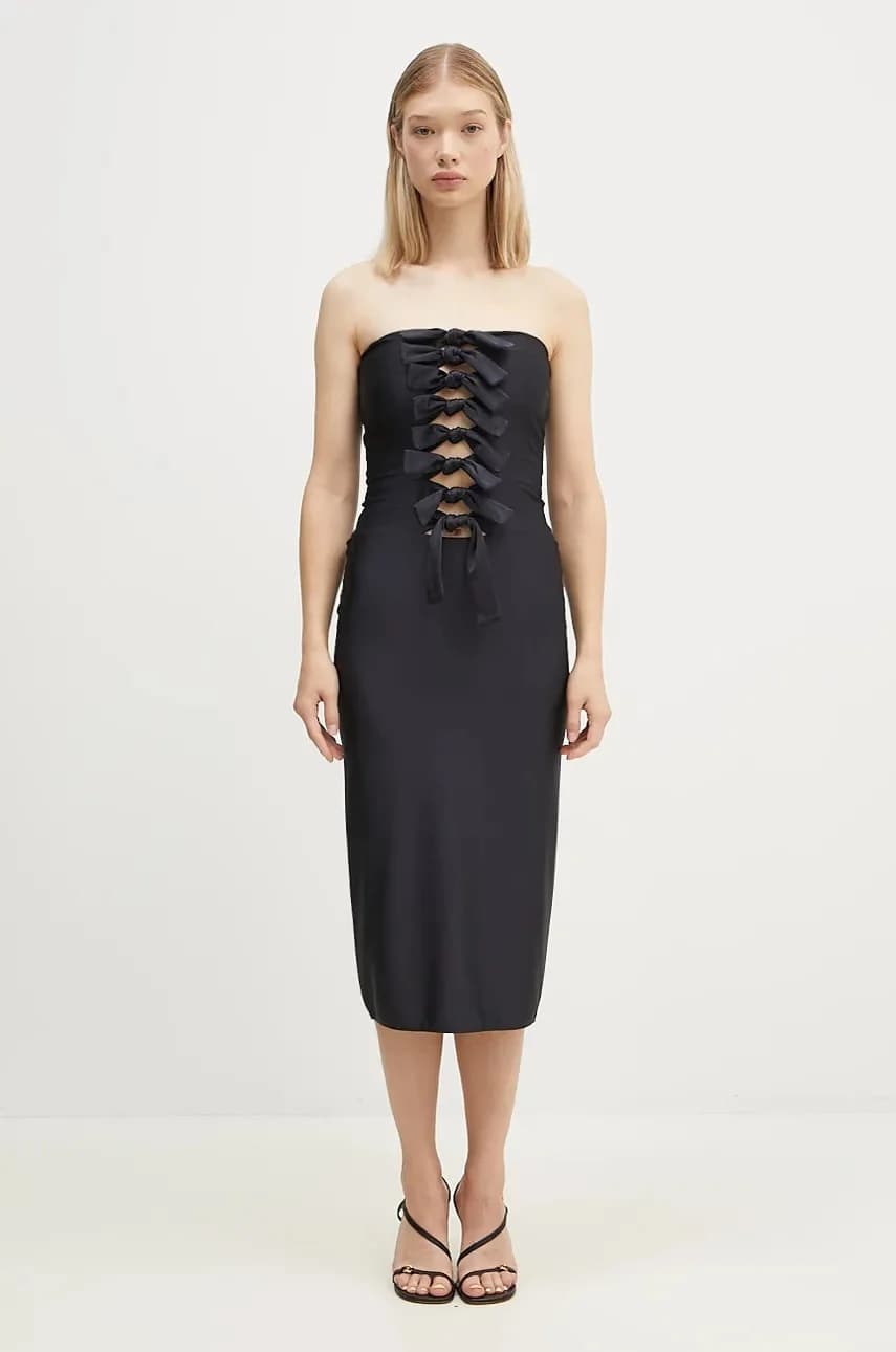 Праздничное платье из джерси с узлом