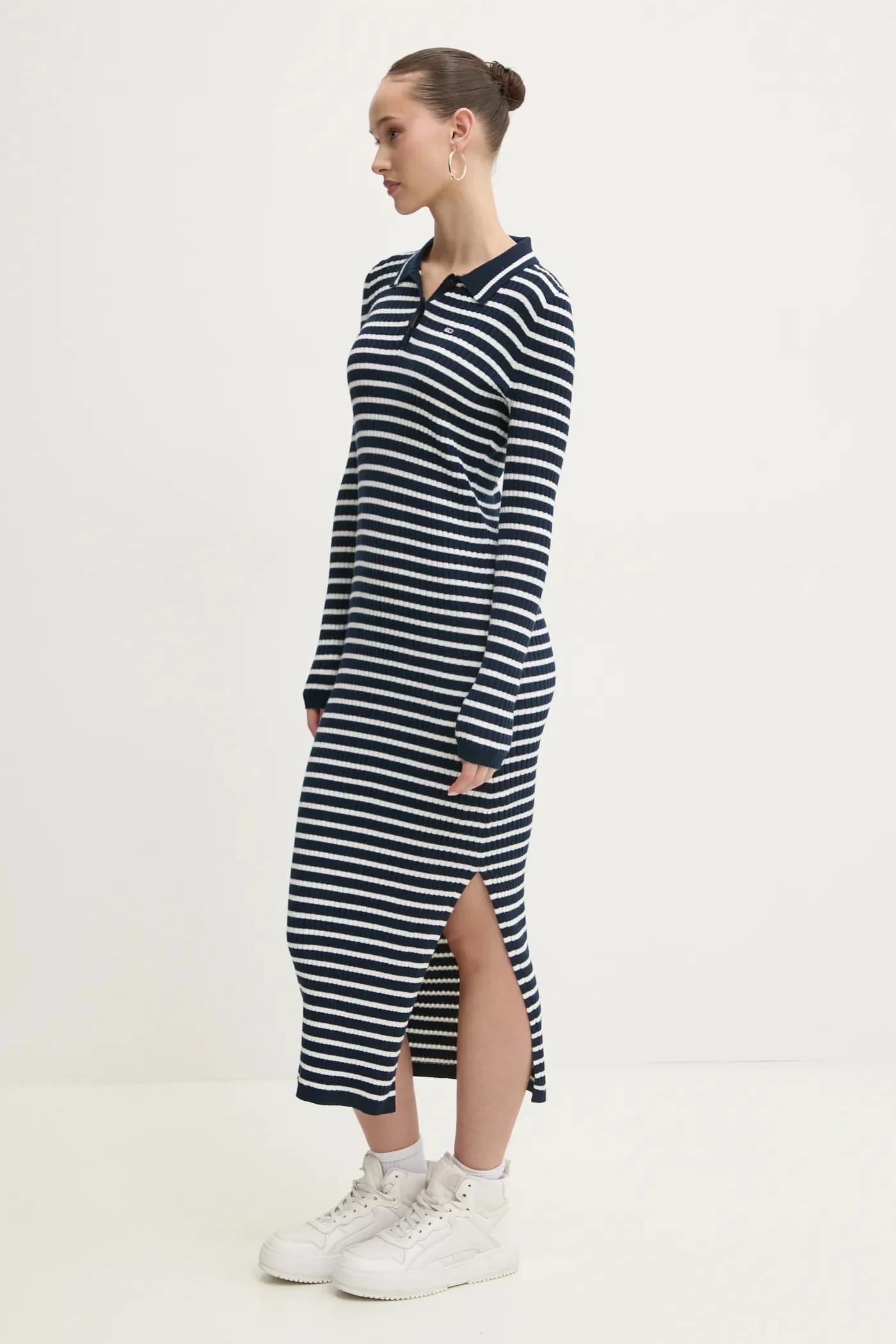 Платье из смесовой шерсти - фото 2