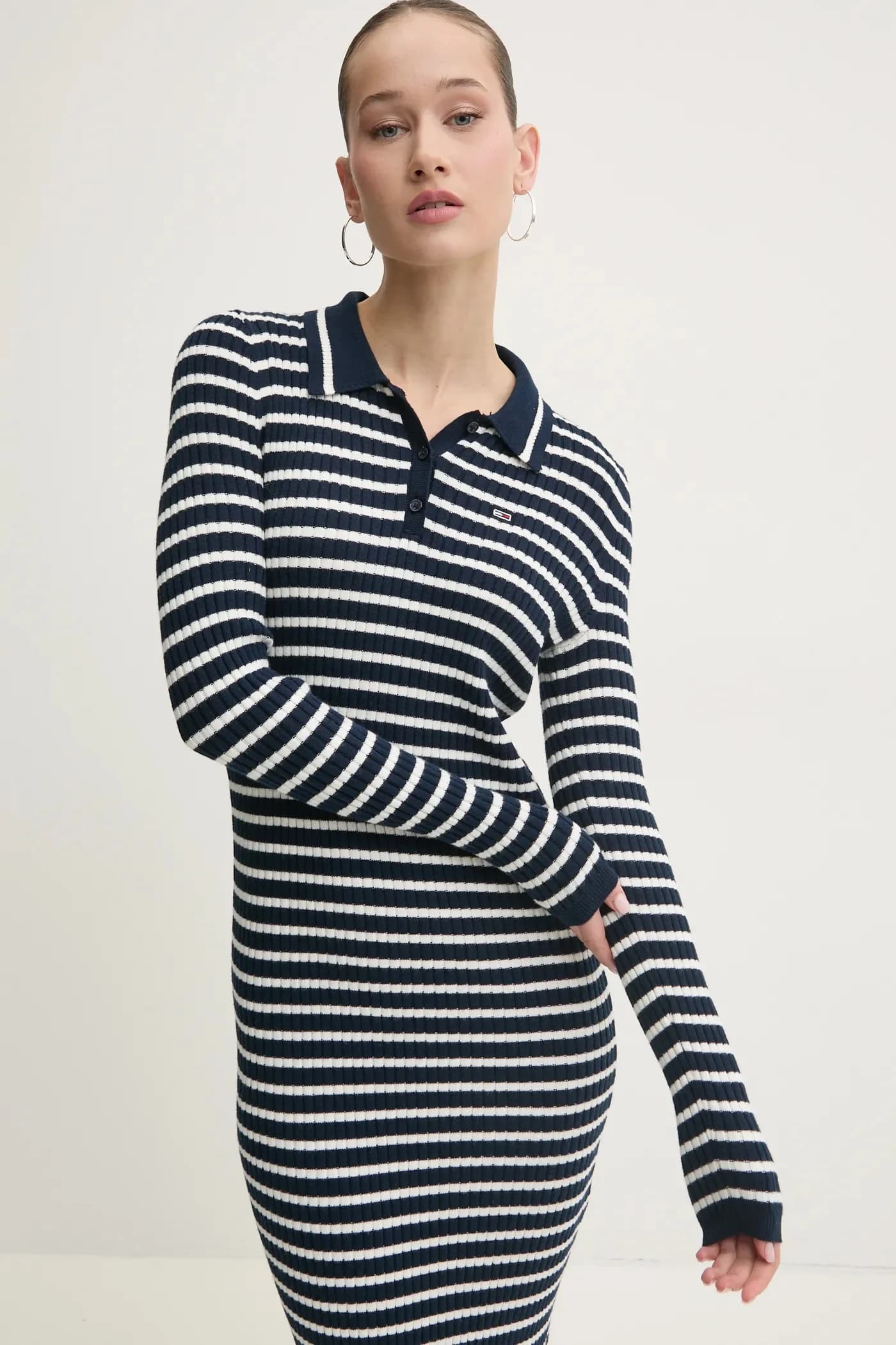 Платье из смесовой шерсти - фото 4