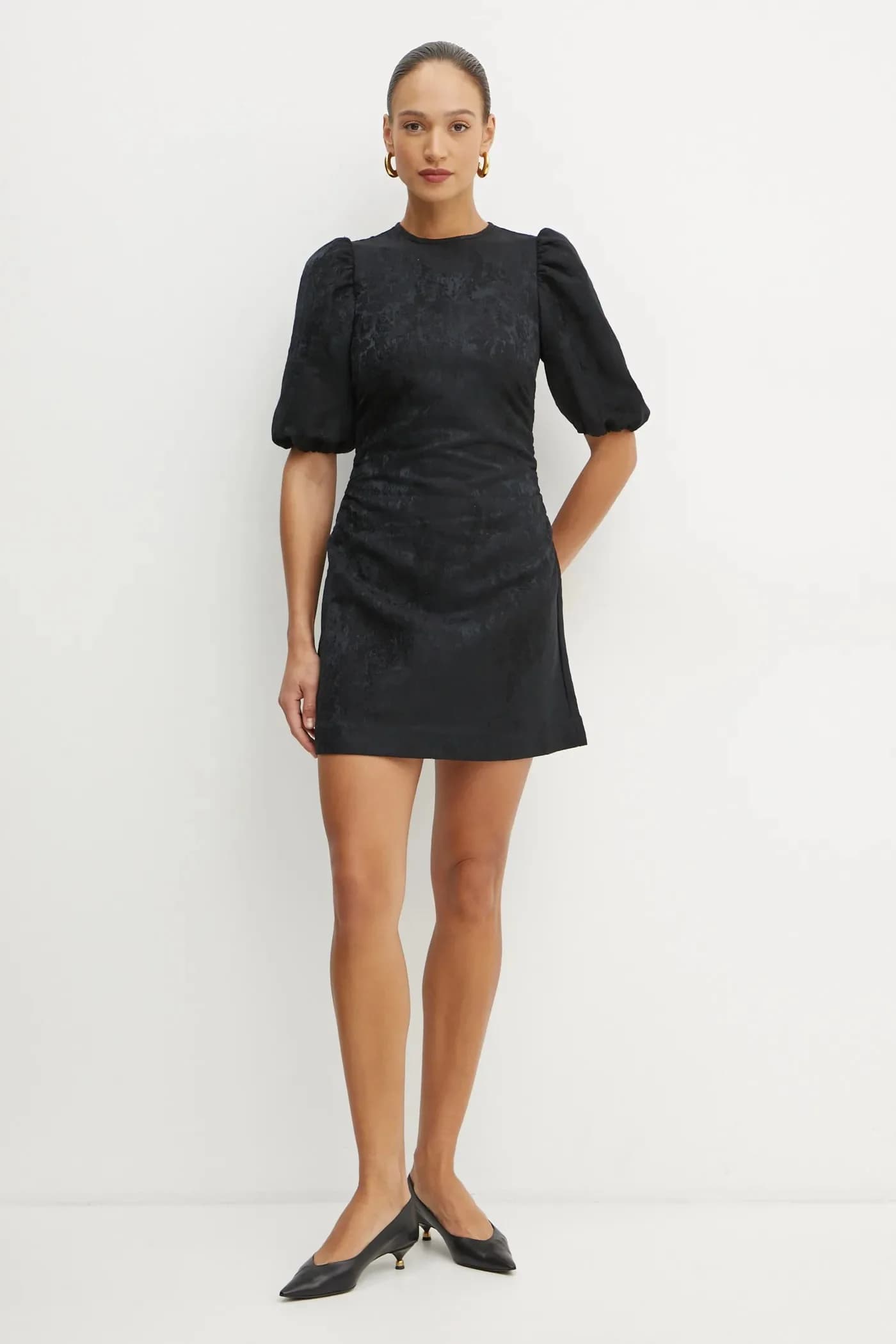 Платье из смесовой шерсти - фото 2