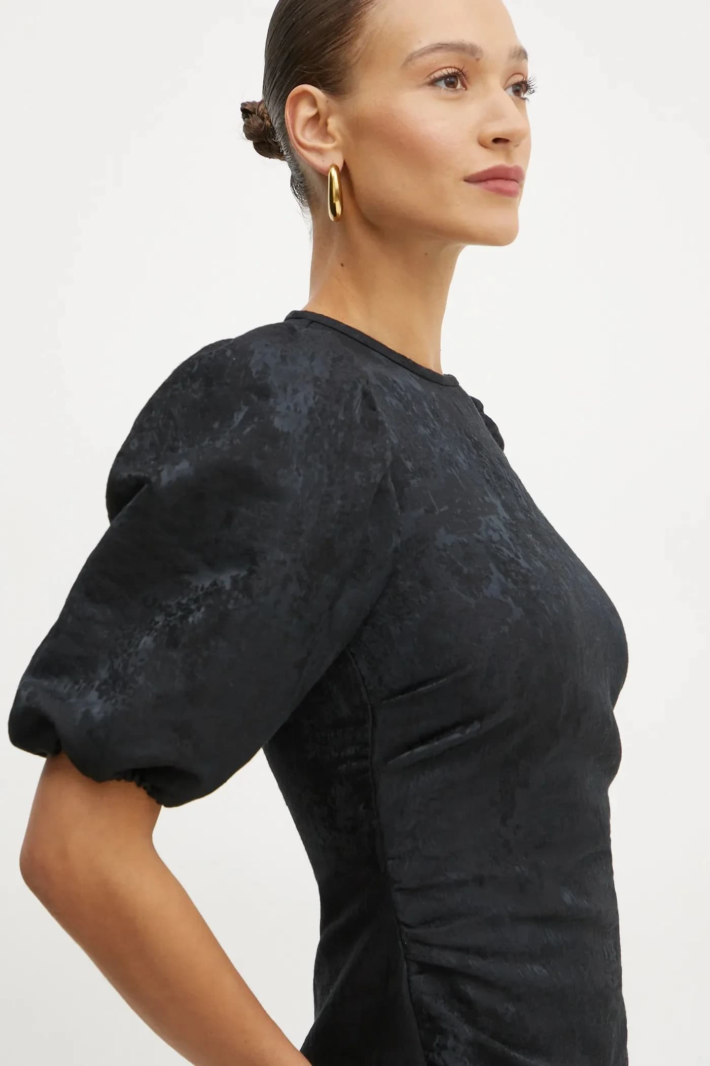 Платье из смесовой шерсти - фото 4