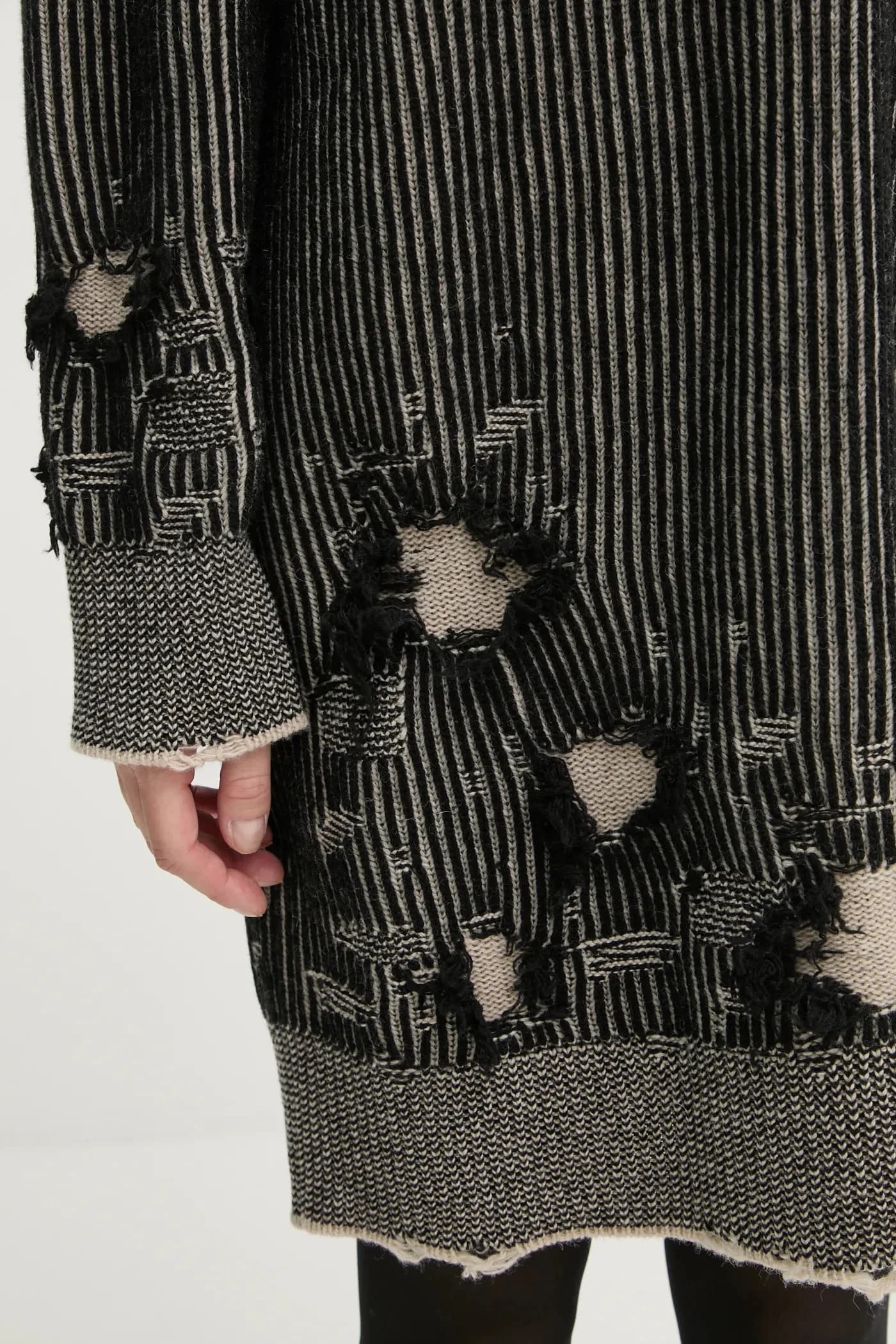 Двустороннее шерстяное платье - фото 5