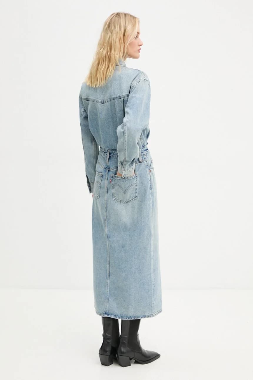 Джинсовое платье - фото 3