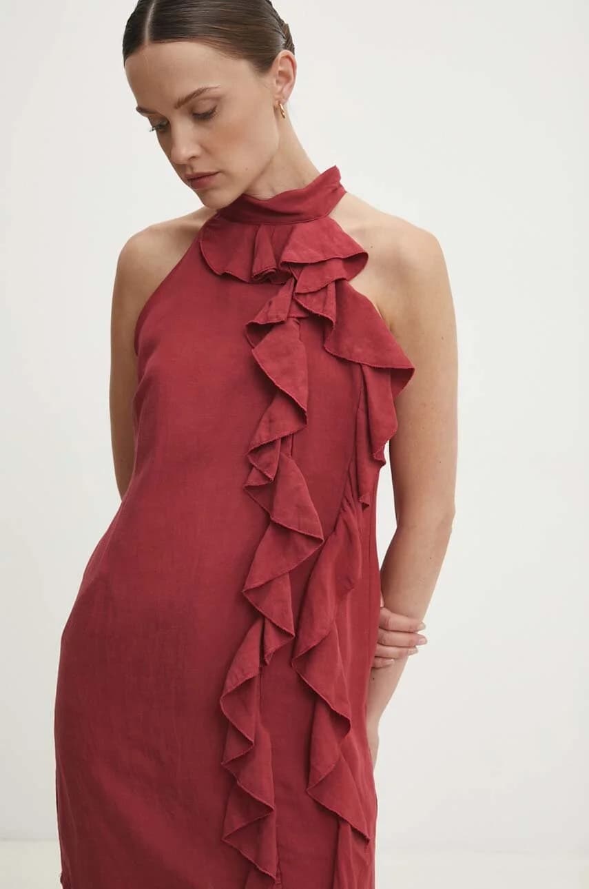 Льняное платье - фото 4