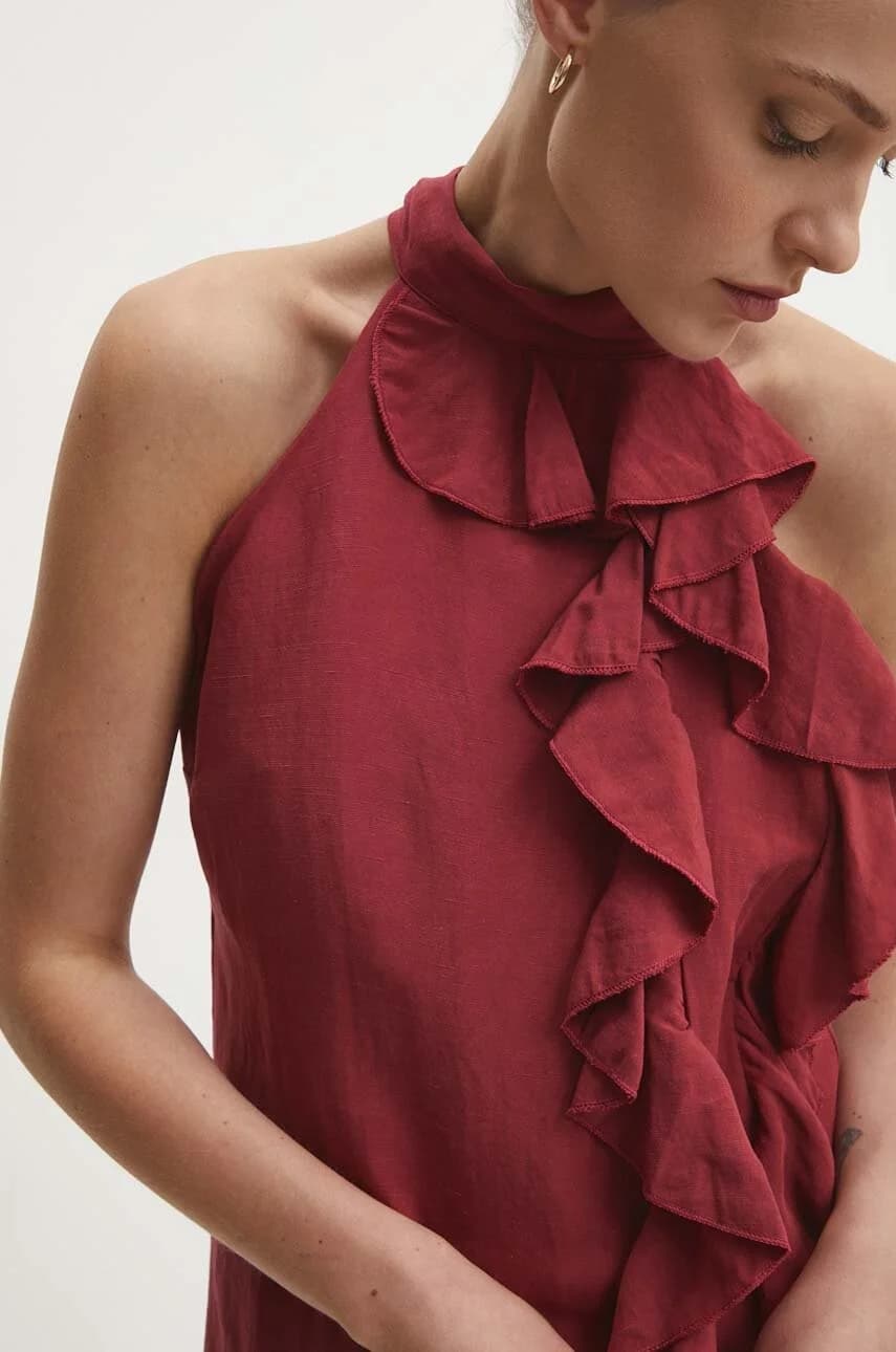 Льняное платье - фото 5