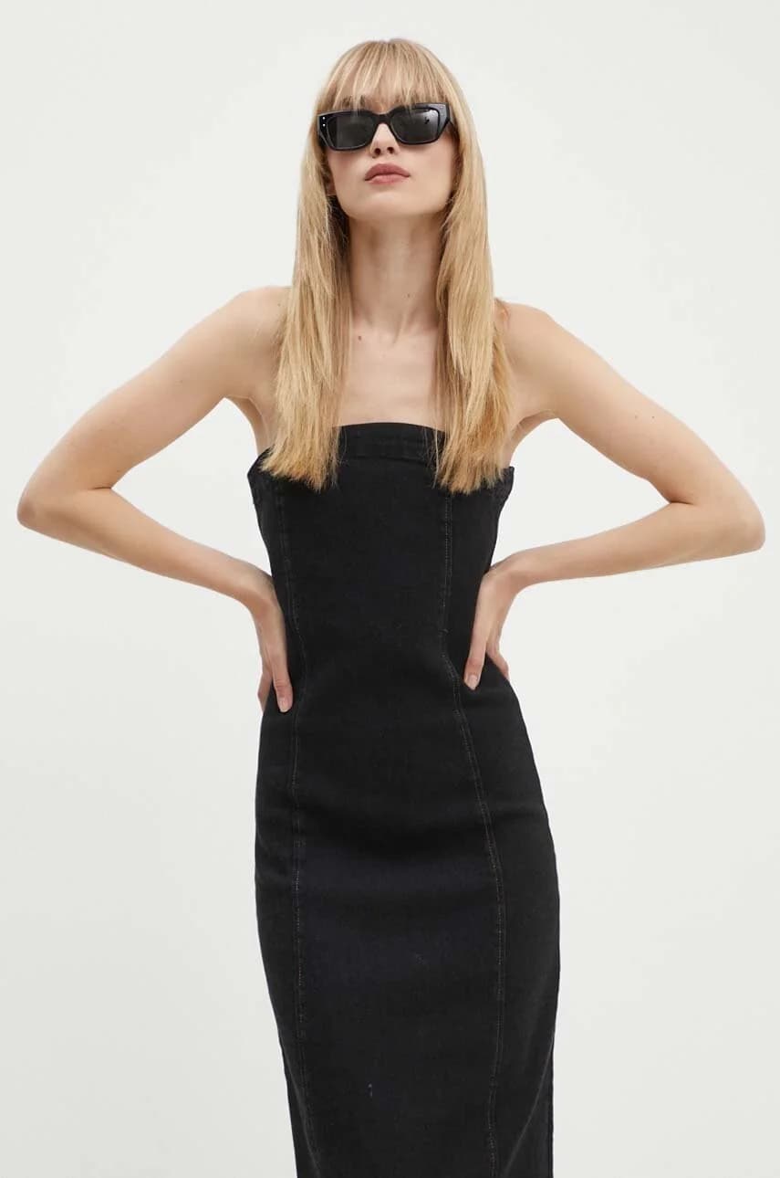 Джинсовое платье - фото 3