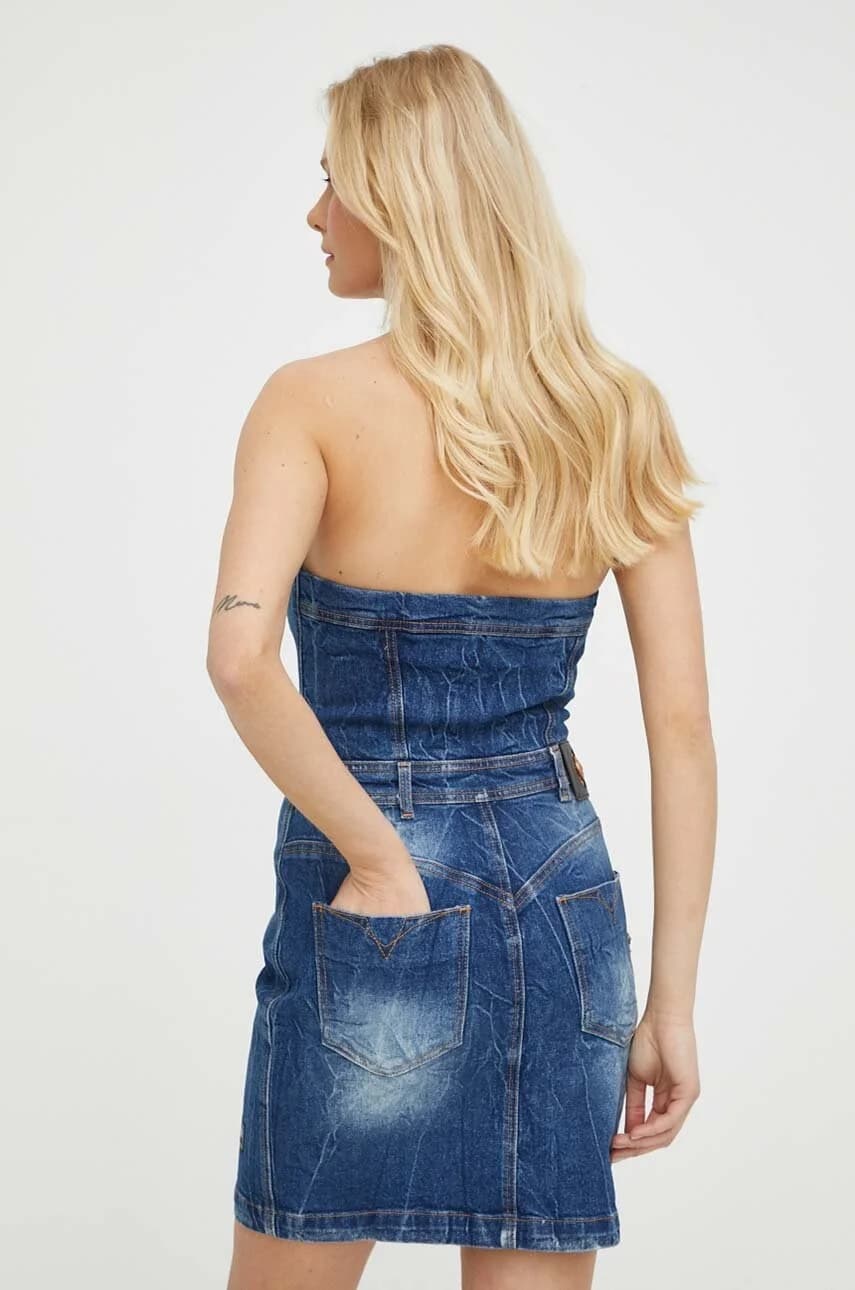 Джинсовое платье - фото 3