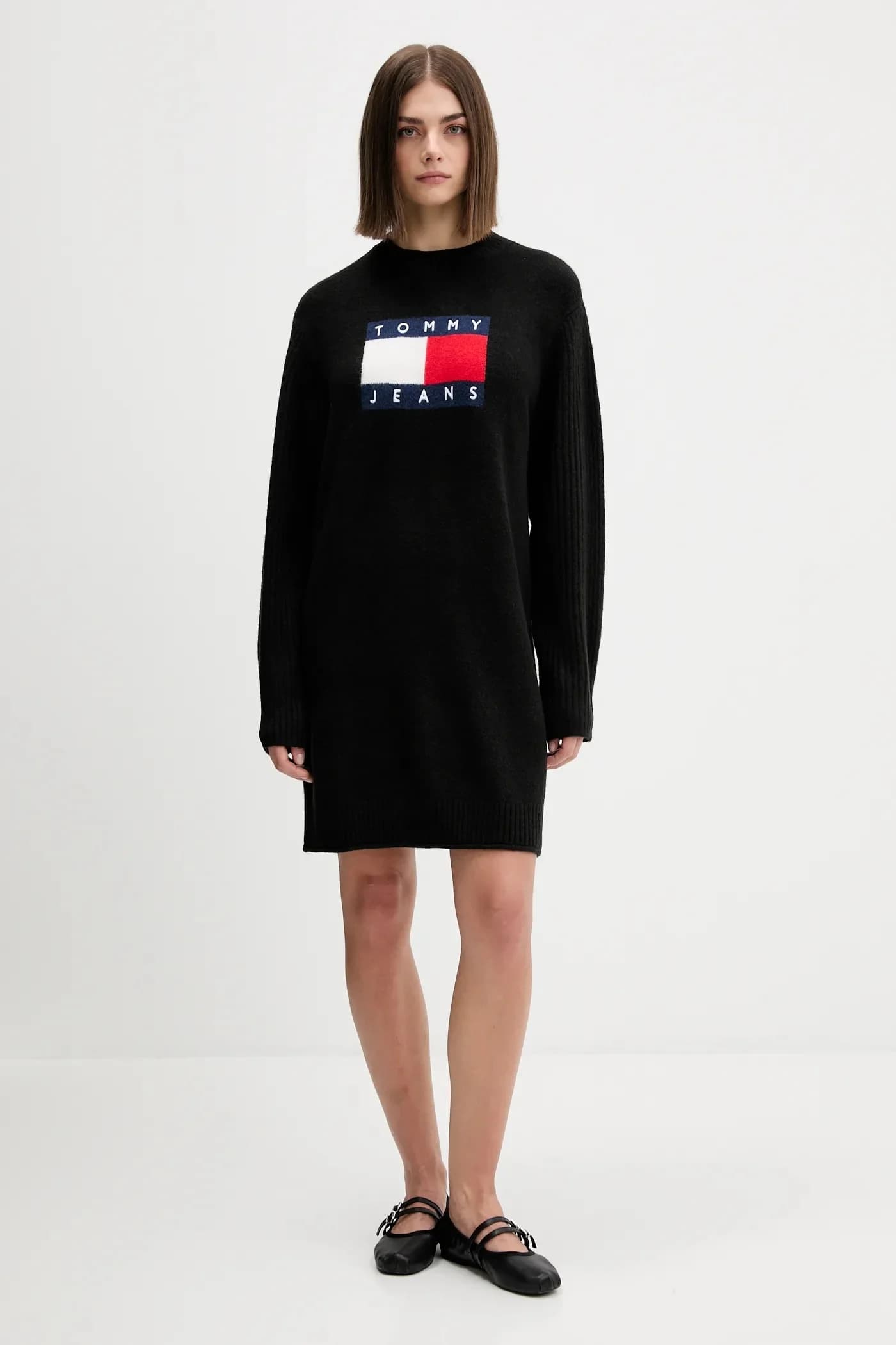 Платье из смесовой шерсти - фото 2