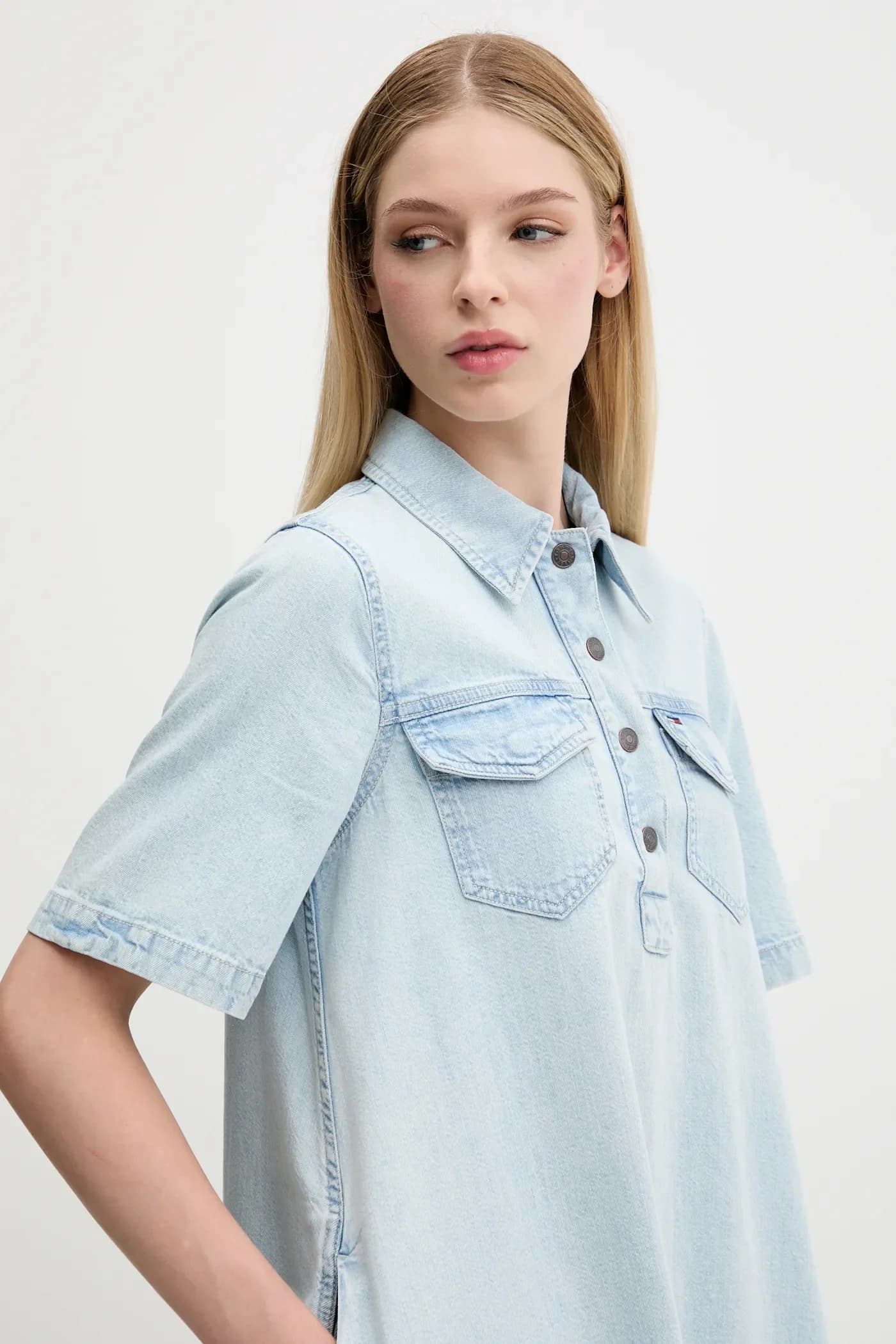 Джинсовое платье - фото 4