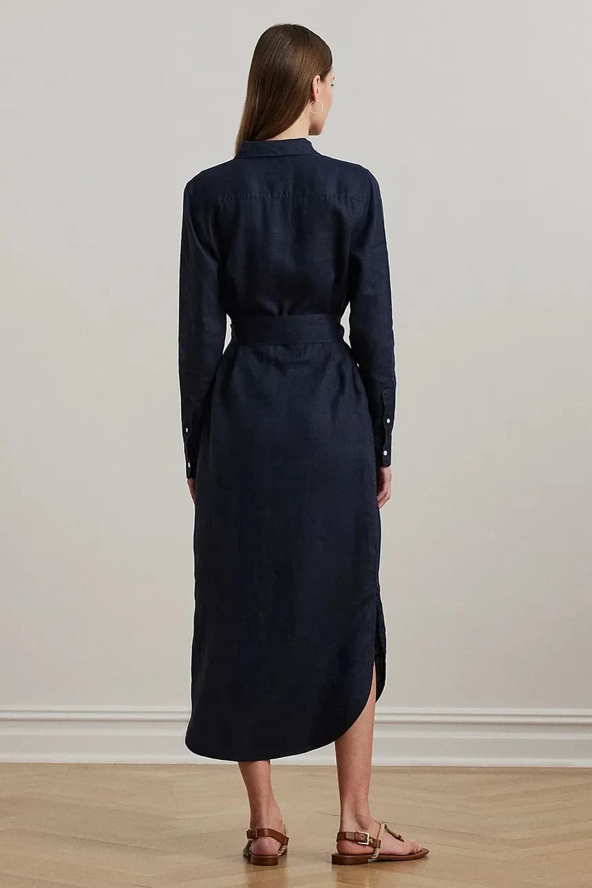 Льняное платье - фото 2