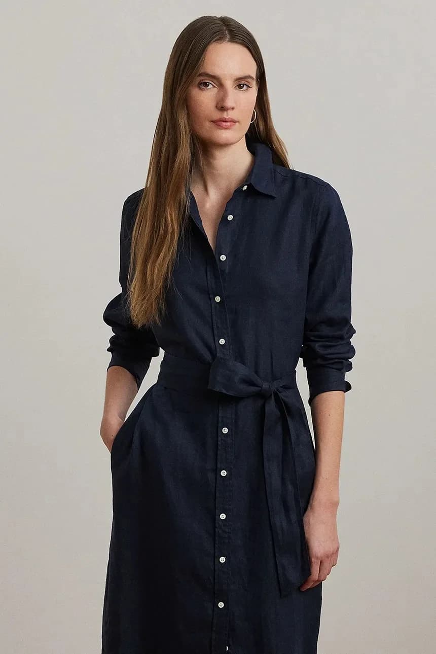 Льняное платье - фото 3