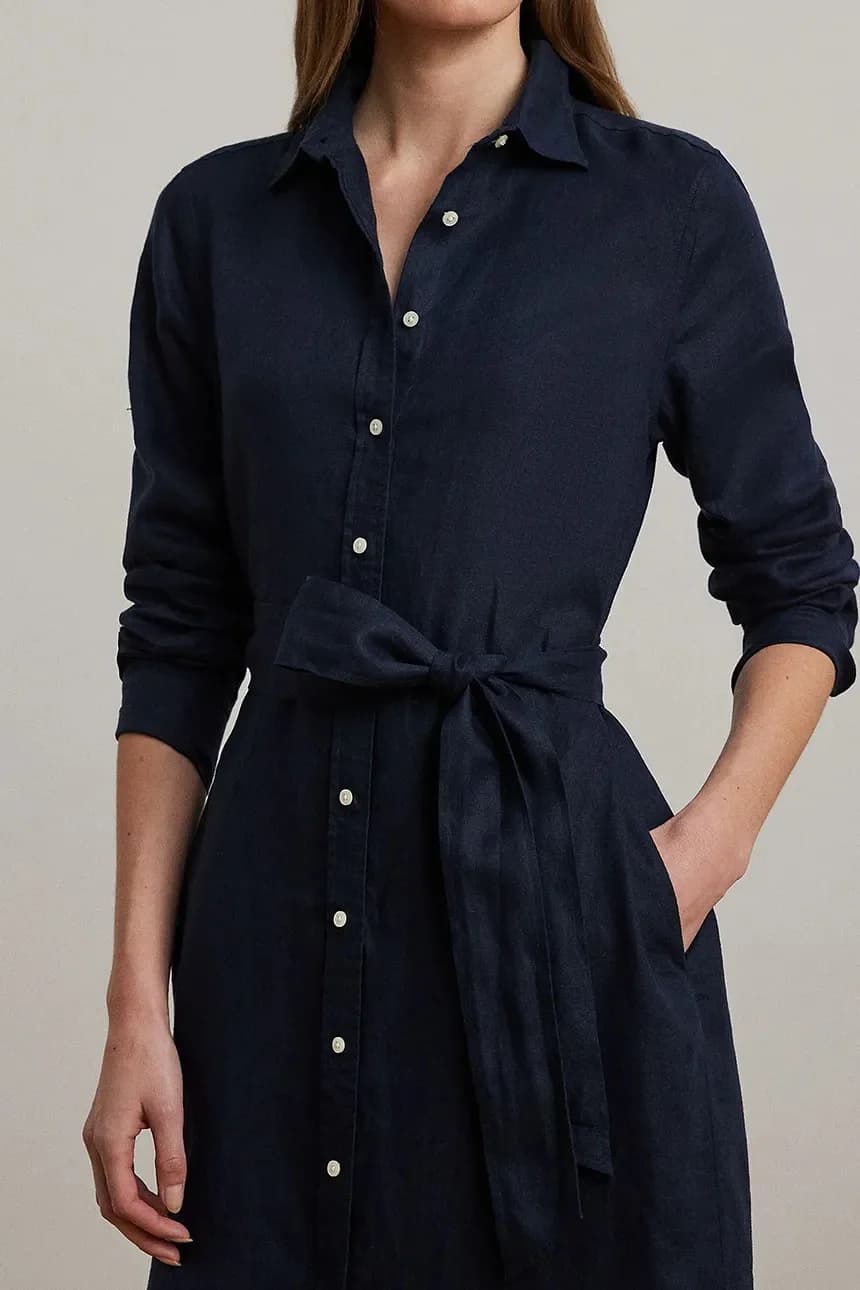 Льняное платье - фото 4