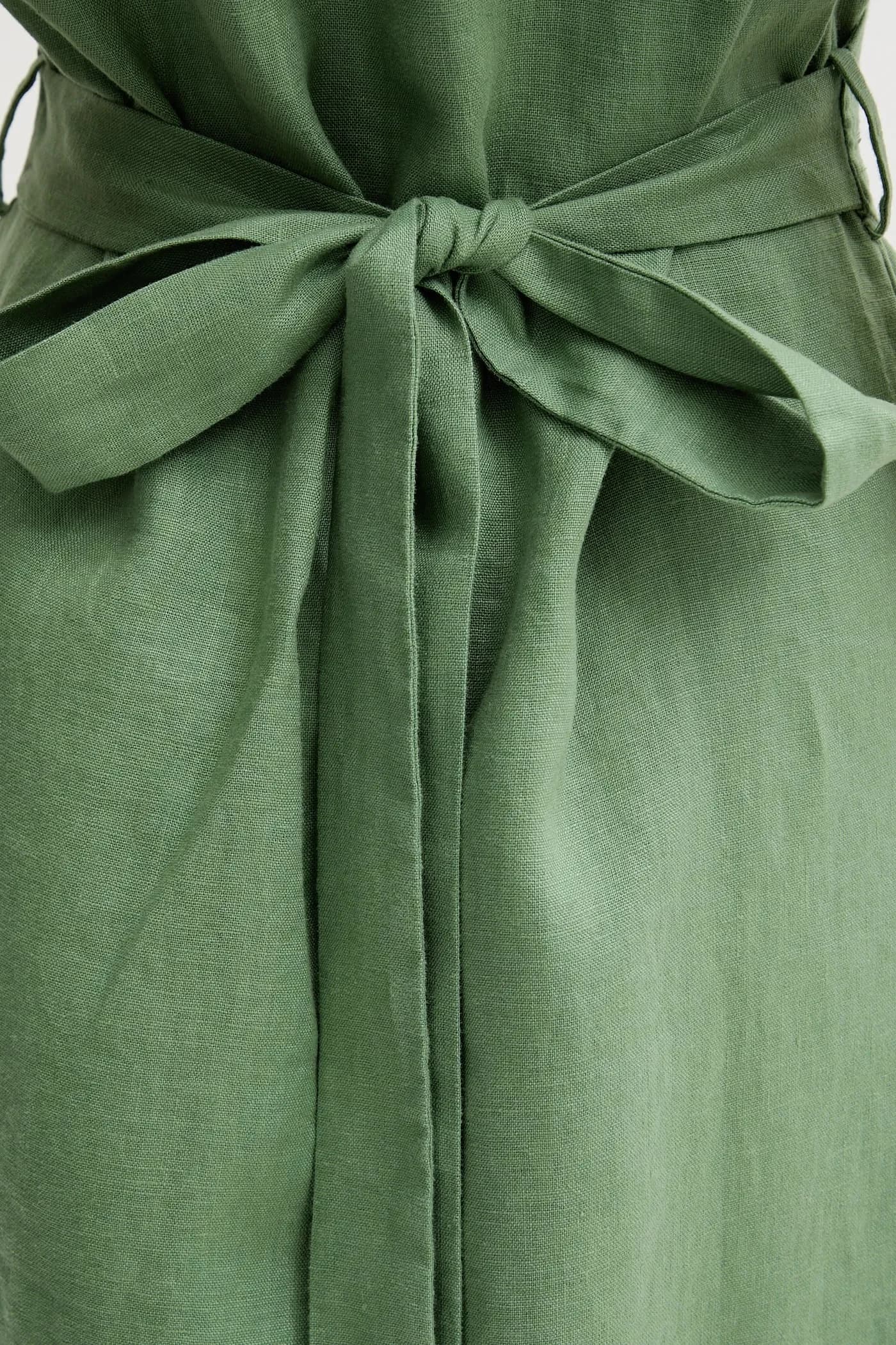 Льняное платье - фото 4