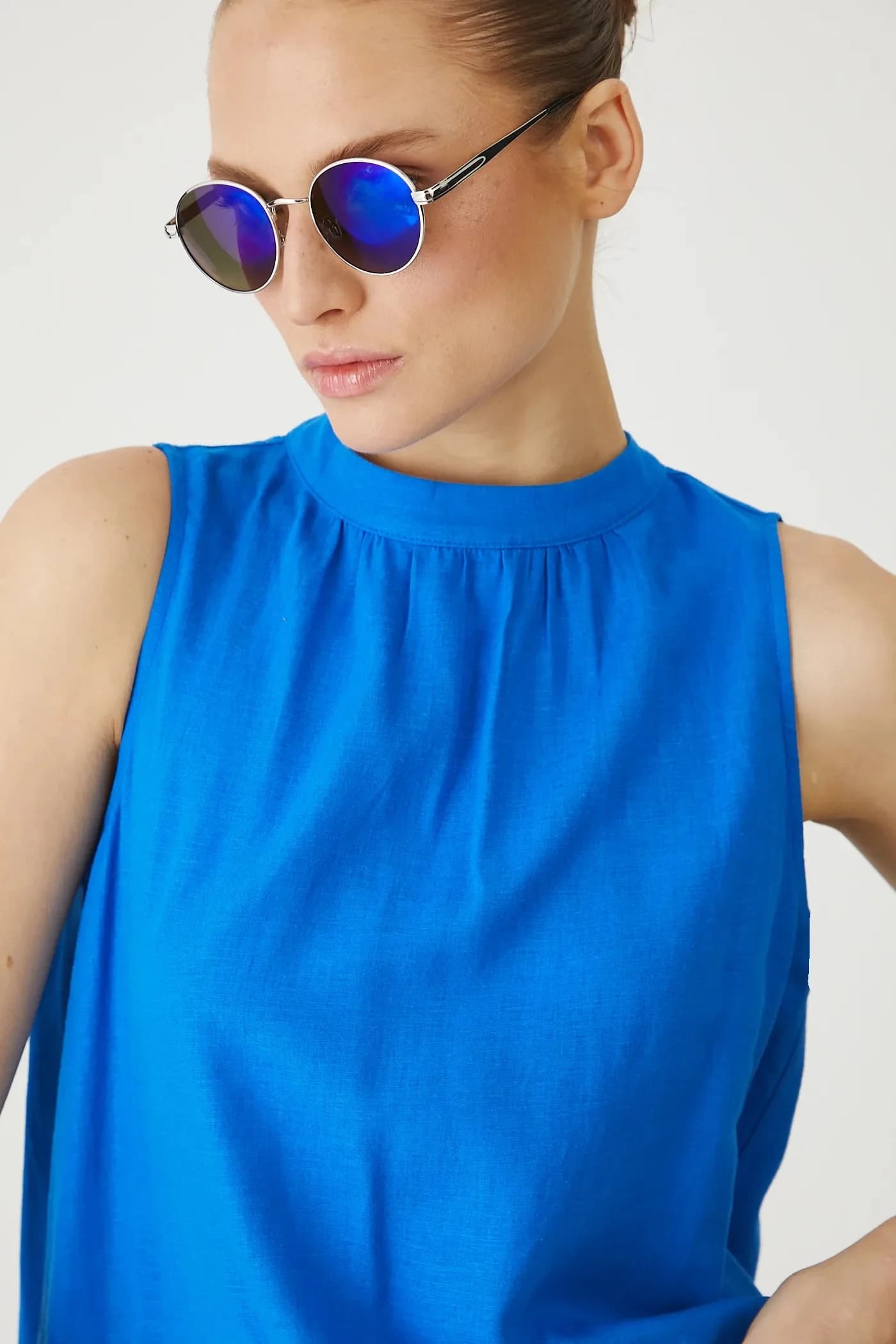 Льняное платье - фото 4