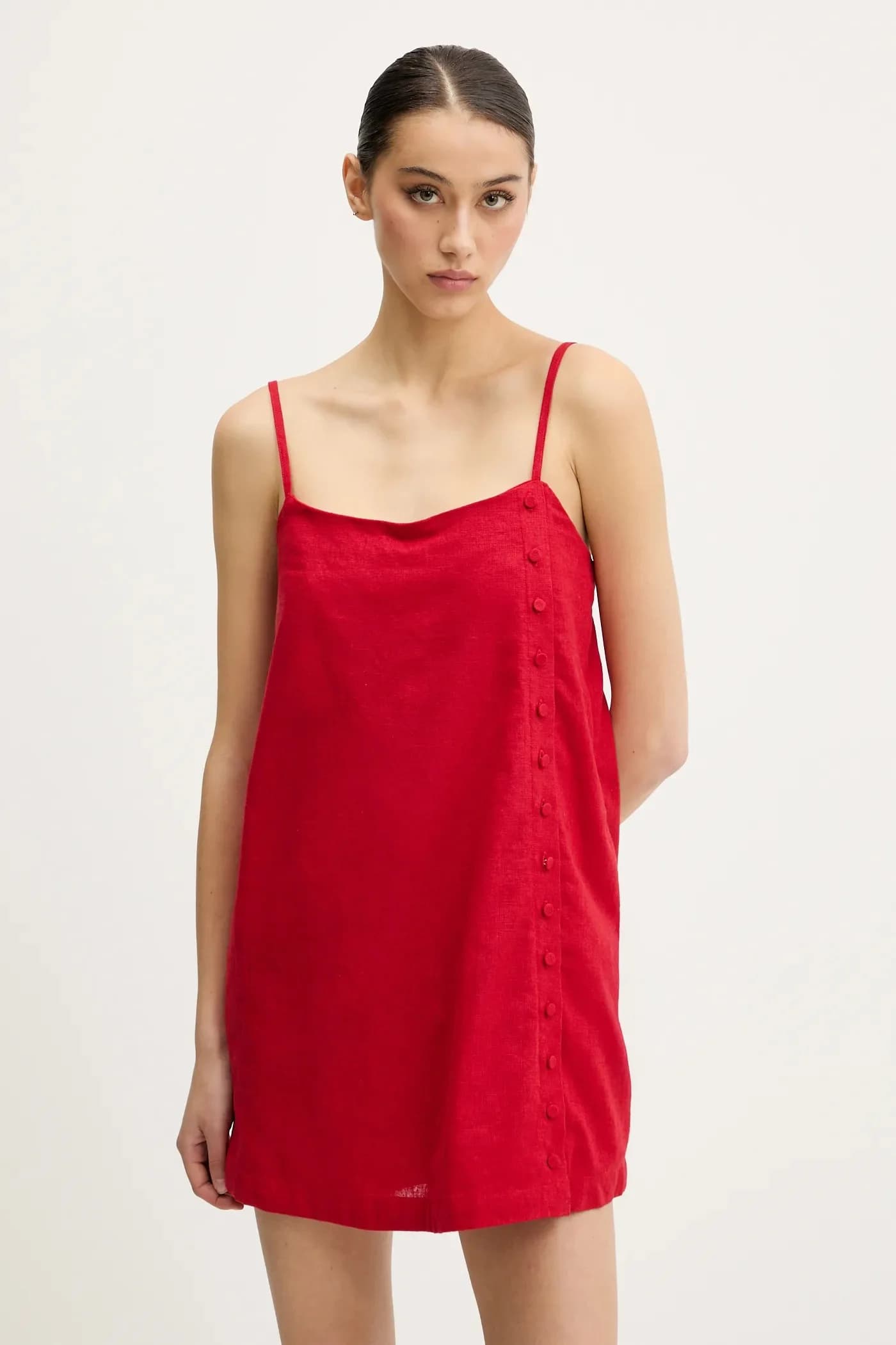 Льняное платье