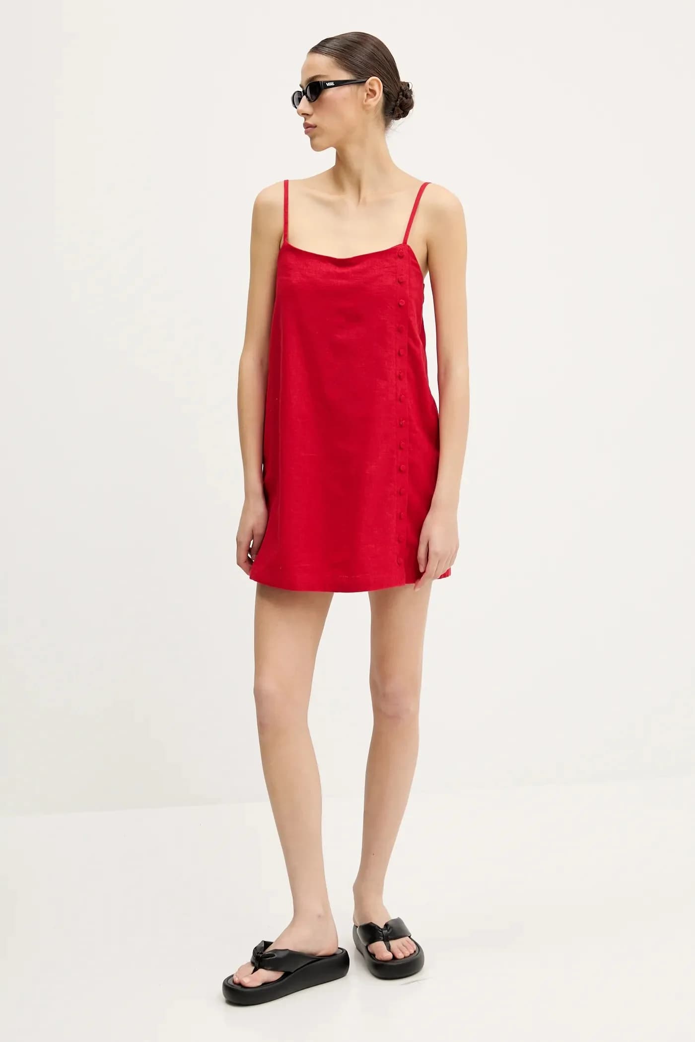 Льняное платье - фото 2