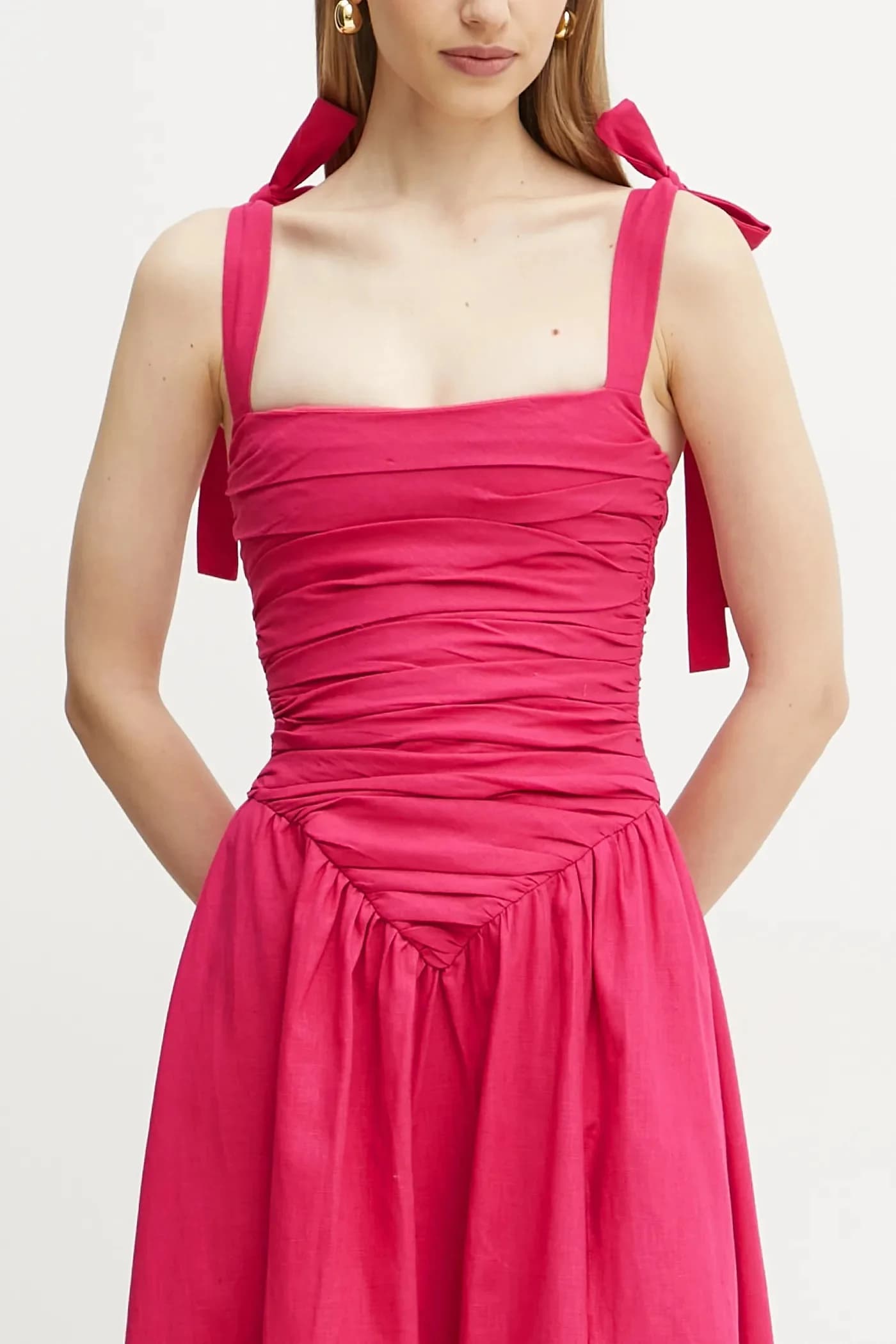 Льняное платье - фото 4