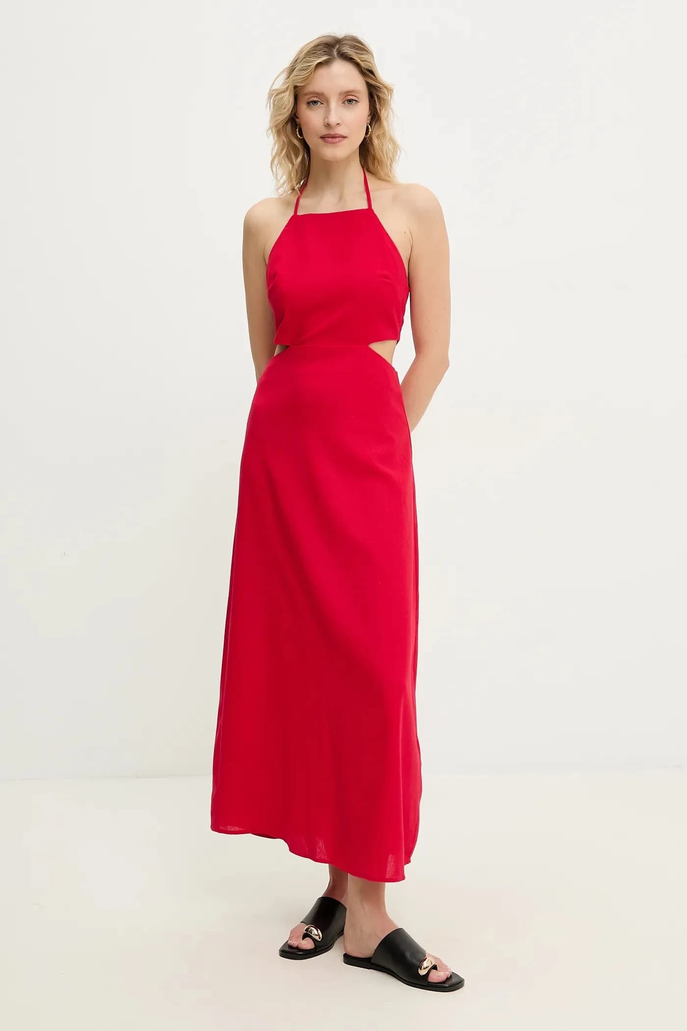 Платье из смесового льна - фото 2