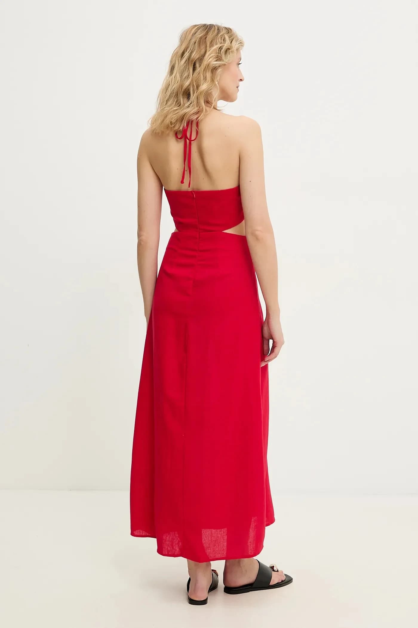 Платье из смесового льна - фото 3