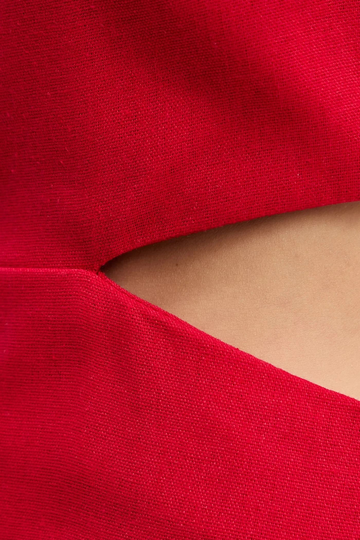 Платье из смесового льна - фото 6