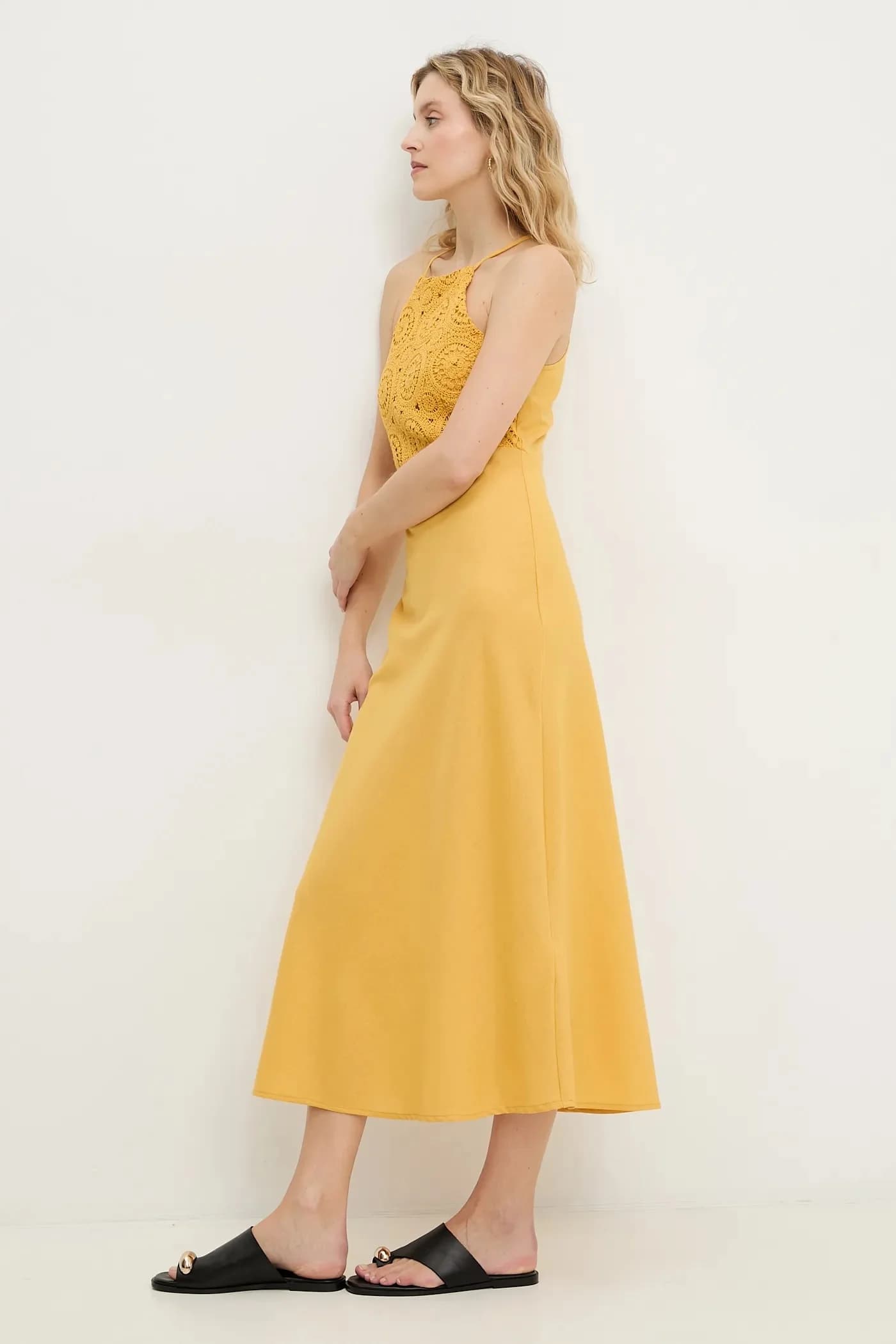 Льняное платье - фото 2