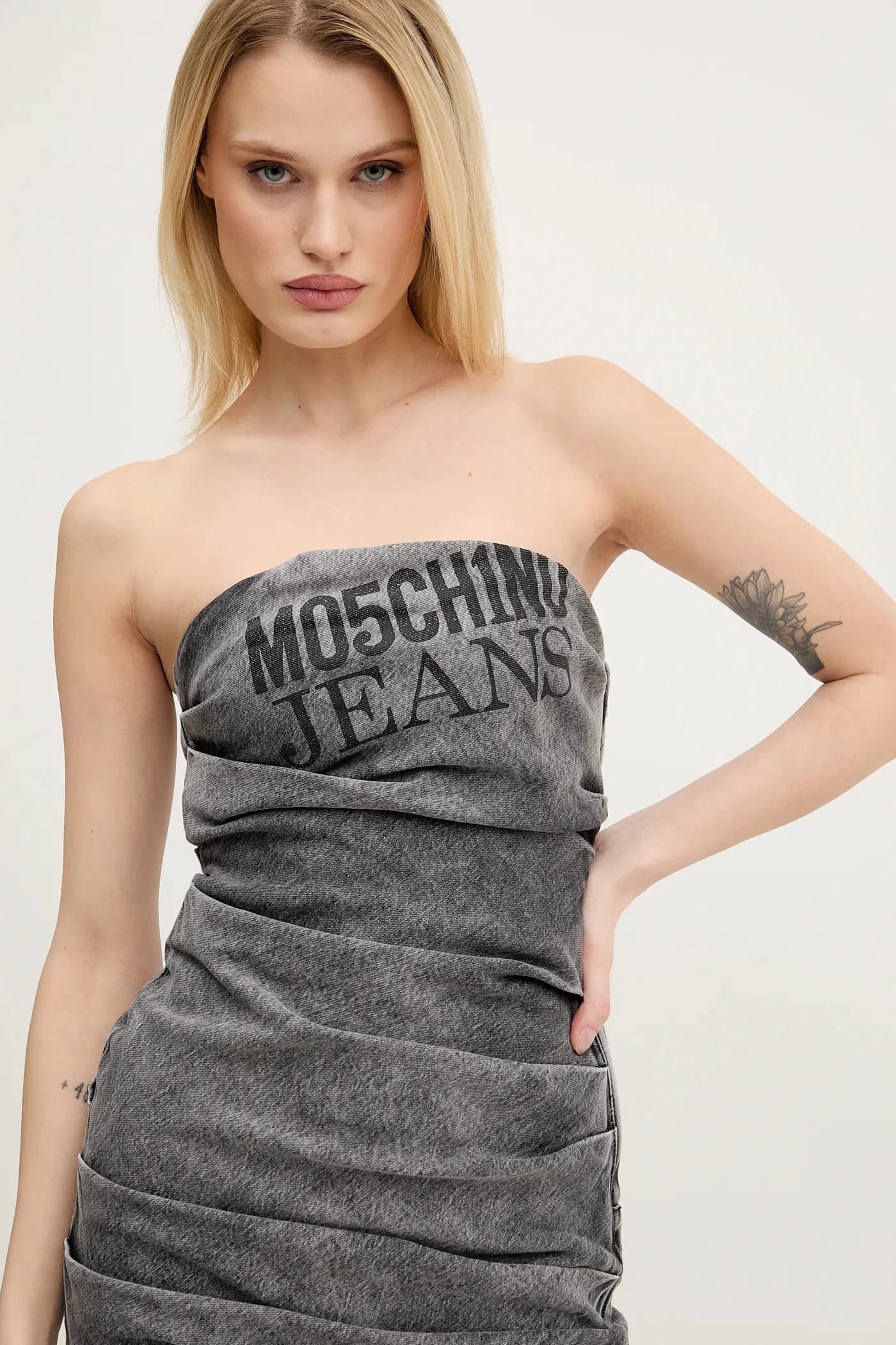 Джинсовое платье - фото 4