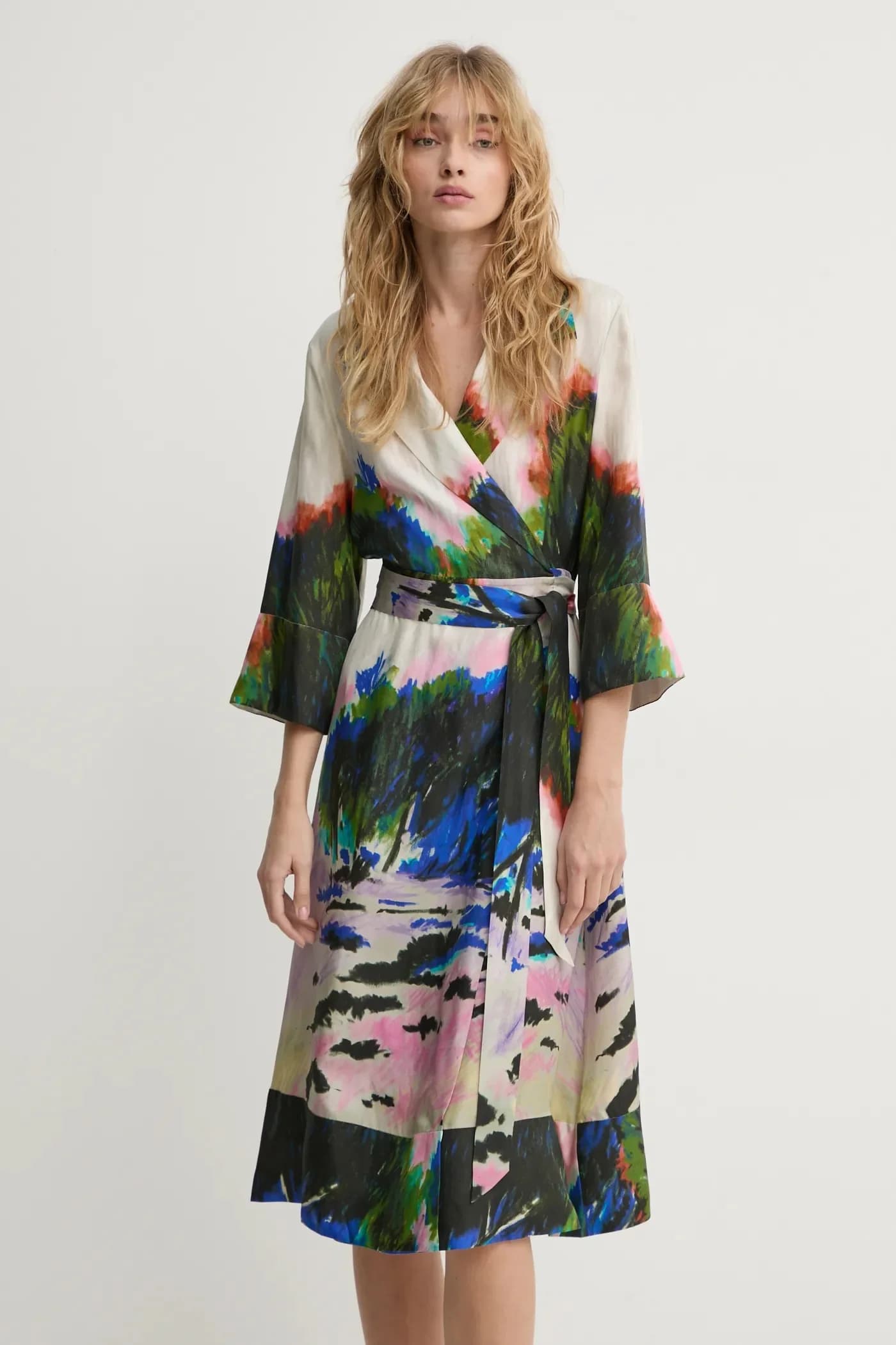 SAMEN шелковое платье