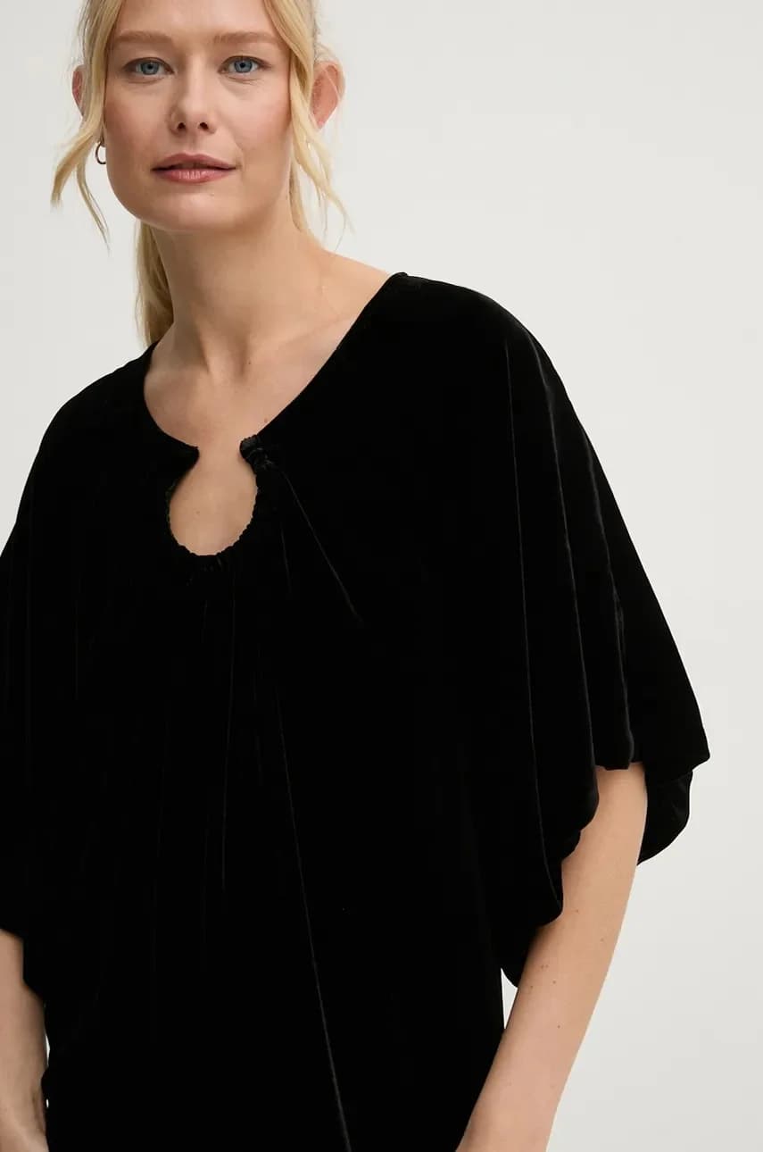 Платье ROSAE из смесового шелка - фото 4