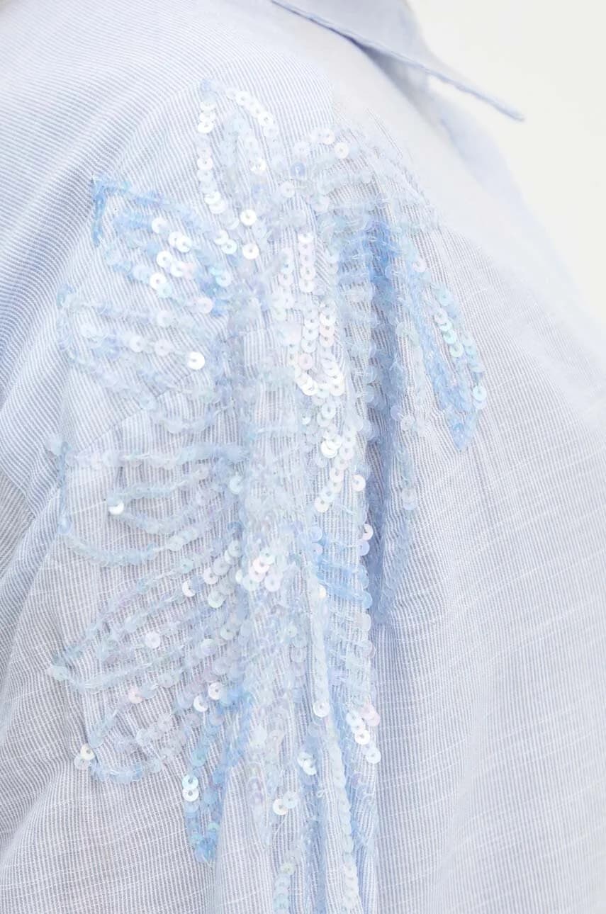 Платье-рубашка ArgeratumBBArdes из хлопка - фото 5