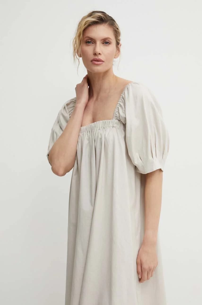 Льняное платье - фото 5