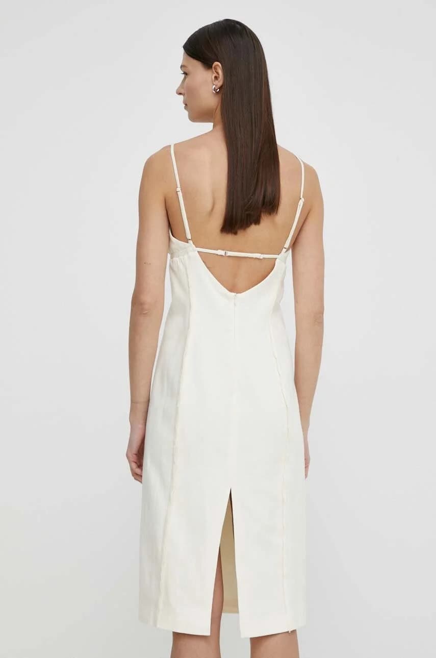 SALIMA платье из смесового льна - фото 3