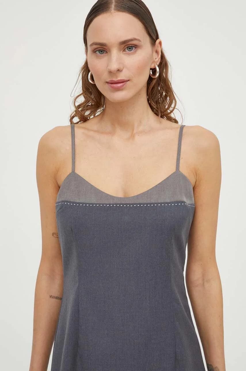 Платье из смесовой шерсти - фото 4