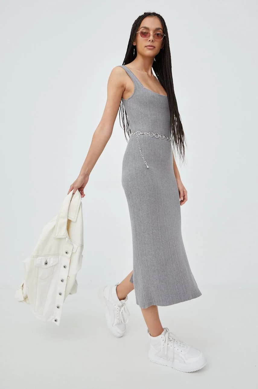 Платье из смесового льна - фото 2