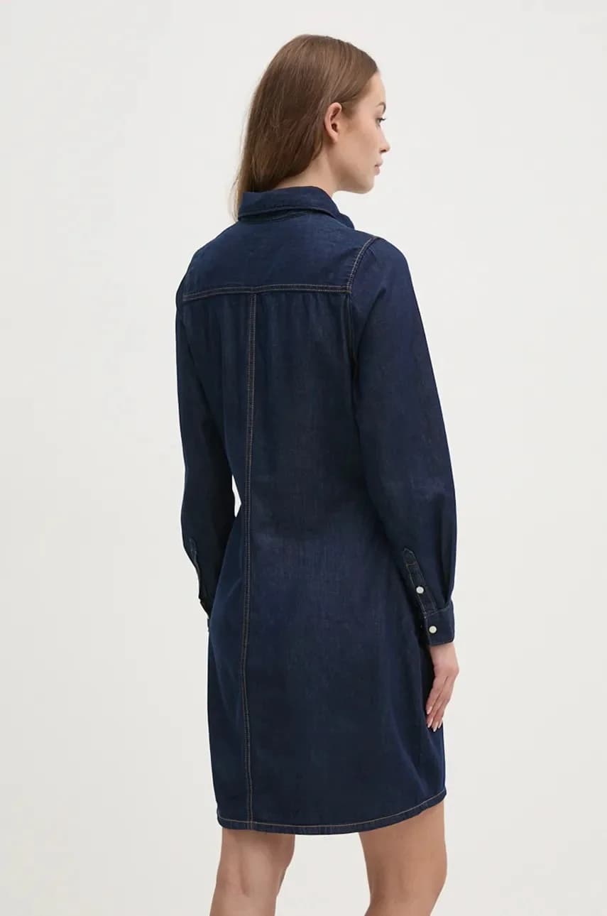 ПЛАТЬЕ-ПУЛОВЕР REGULAR джинсовое платье - фото 3