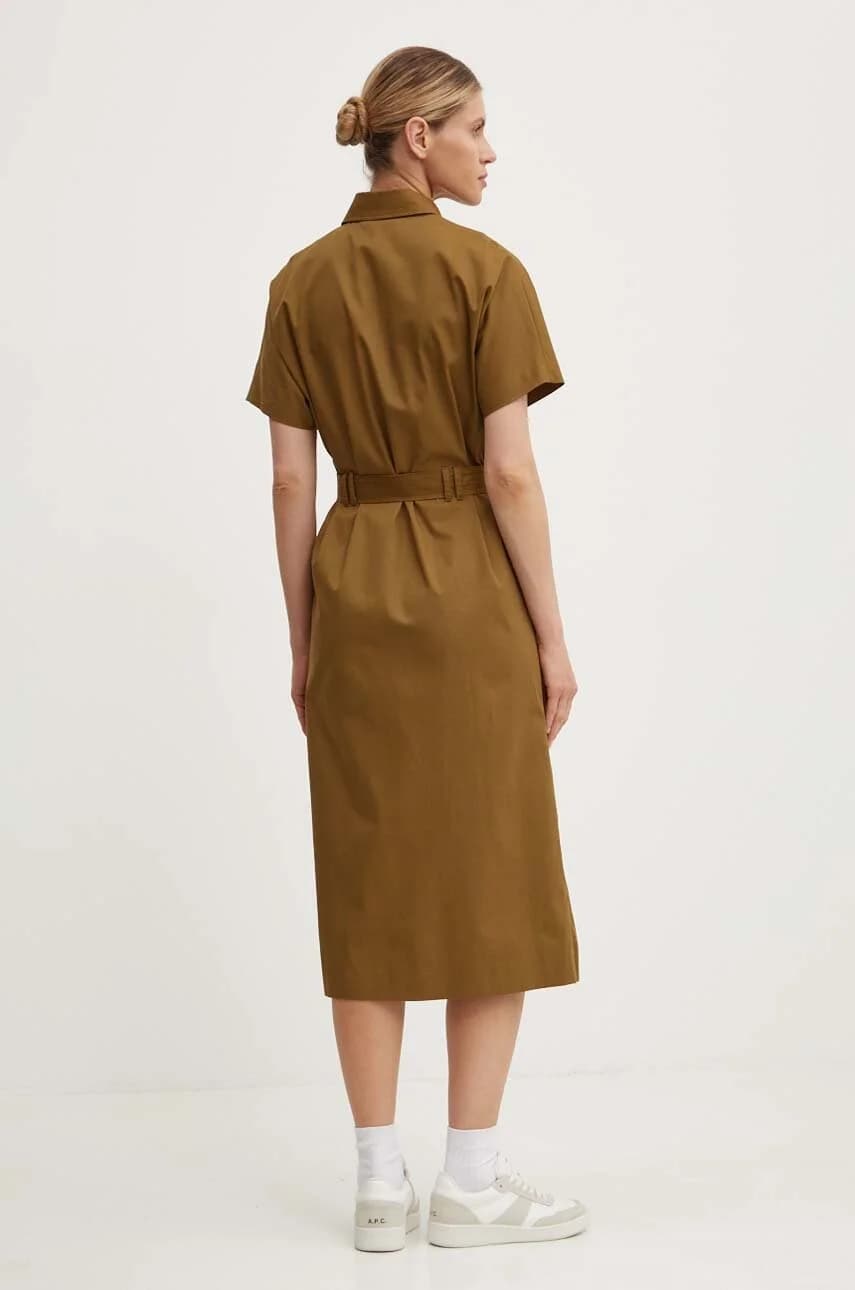 Новое платье из дерева и хлопка халата - фото 3