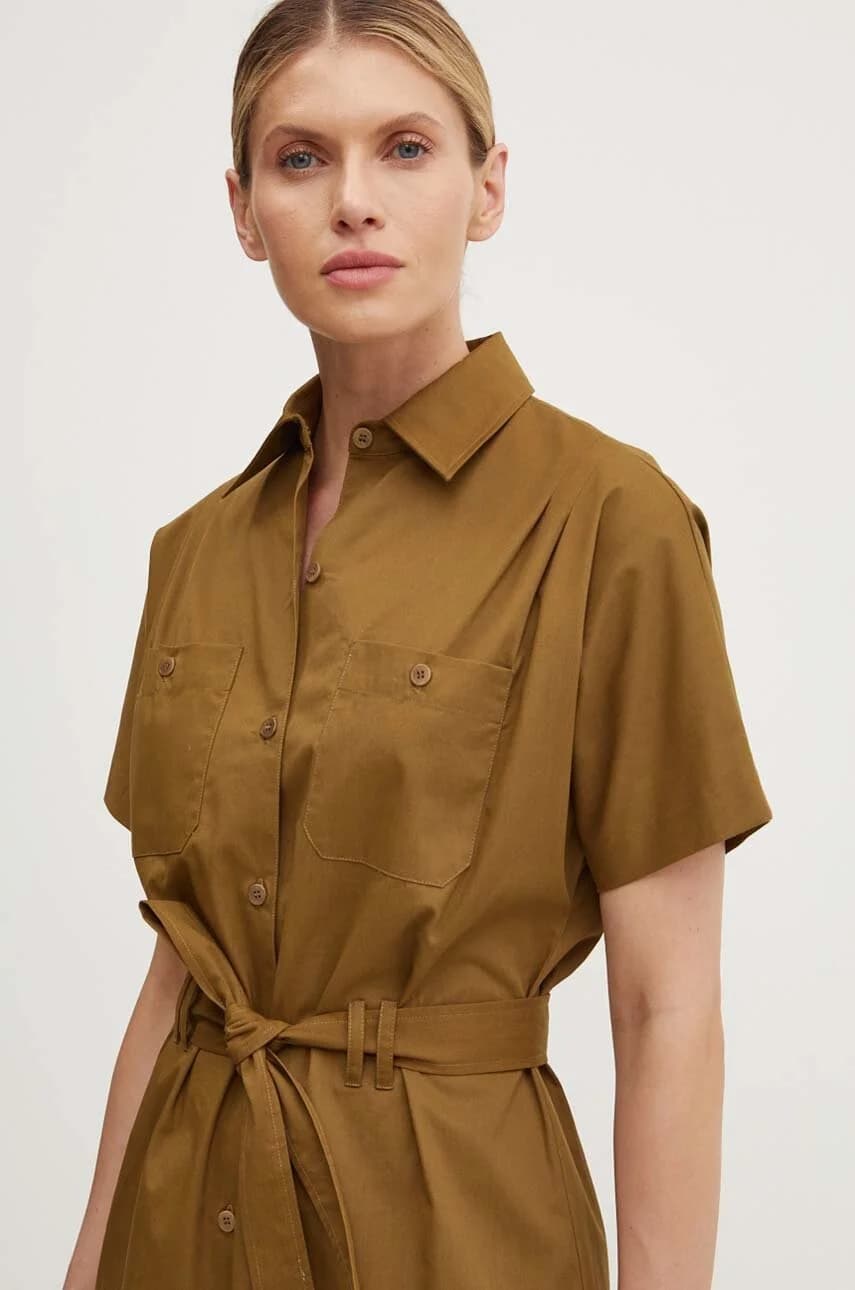 Новое платье из дерева и хлопка халата - фото 4