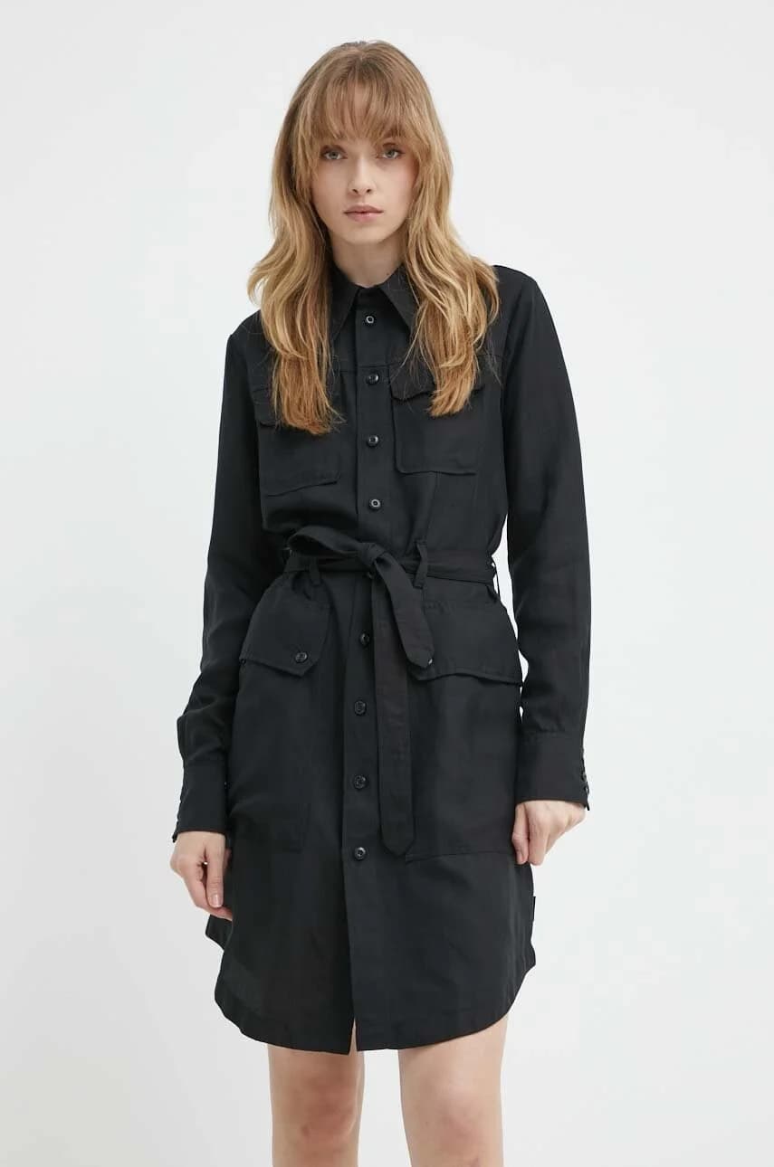 Платье из смесового льна - фото 2