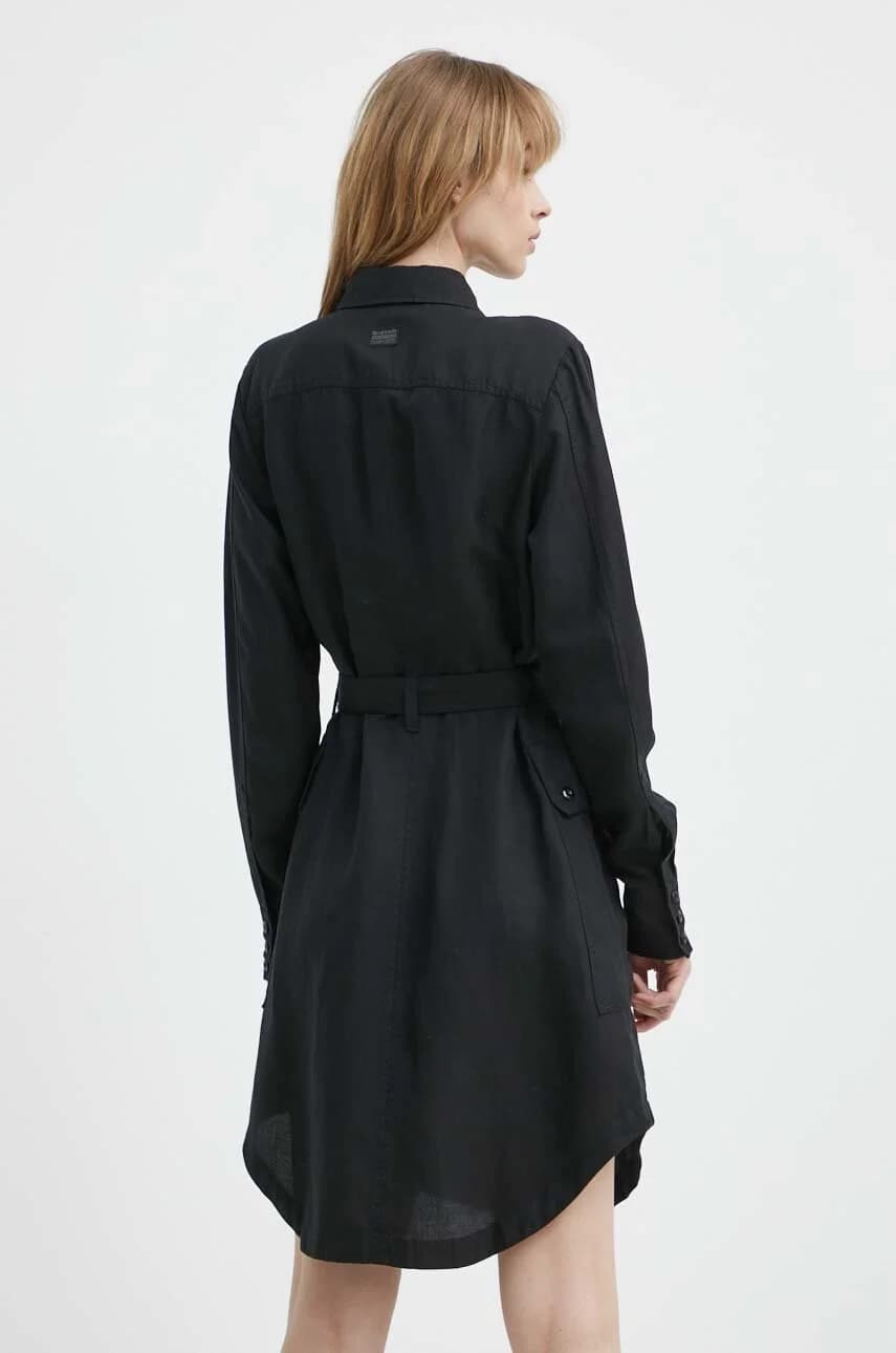 Платье из смесового льна - фото 3