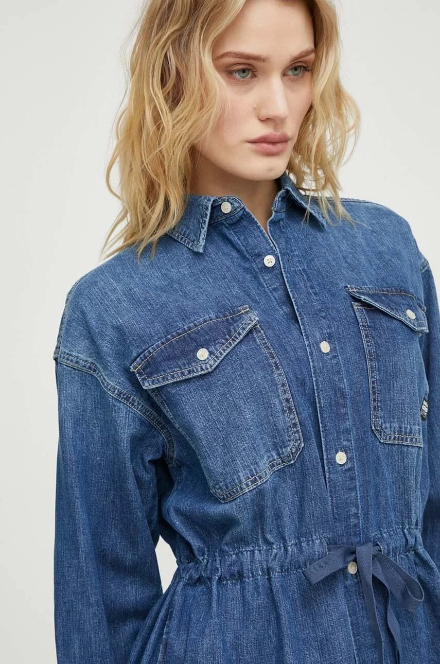 Джинсовое платье - фото 4