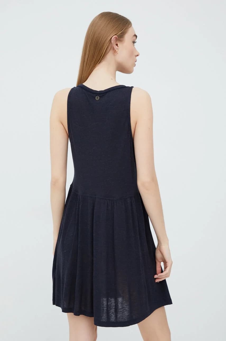 Платье из смесового льна - фото 3