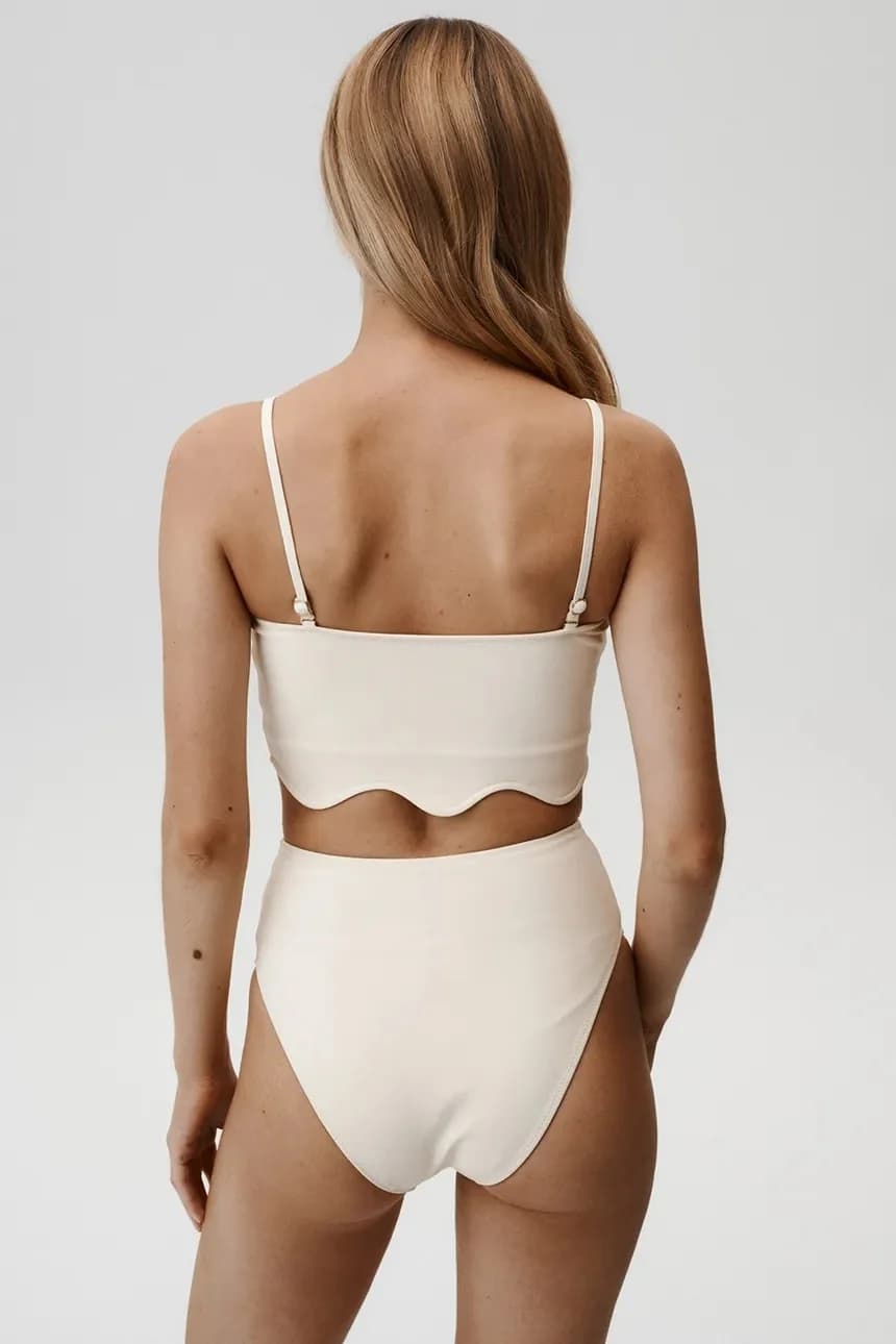 Шикарный бюстгальтер для плавания с верхом бикини - фото 3