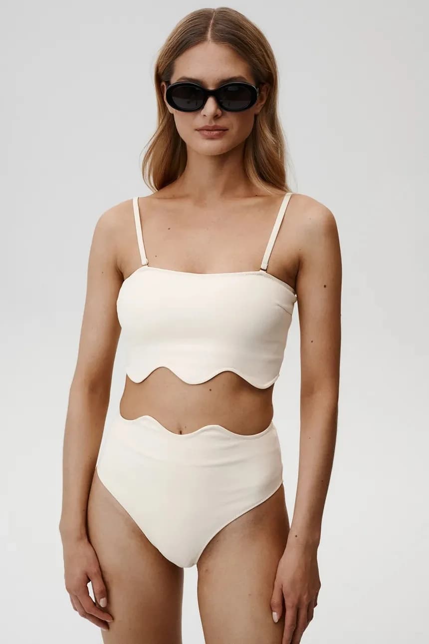 Шикарный бюстгальтер для плавания с верхом бикини - фото 5