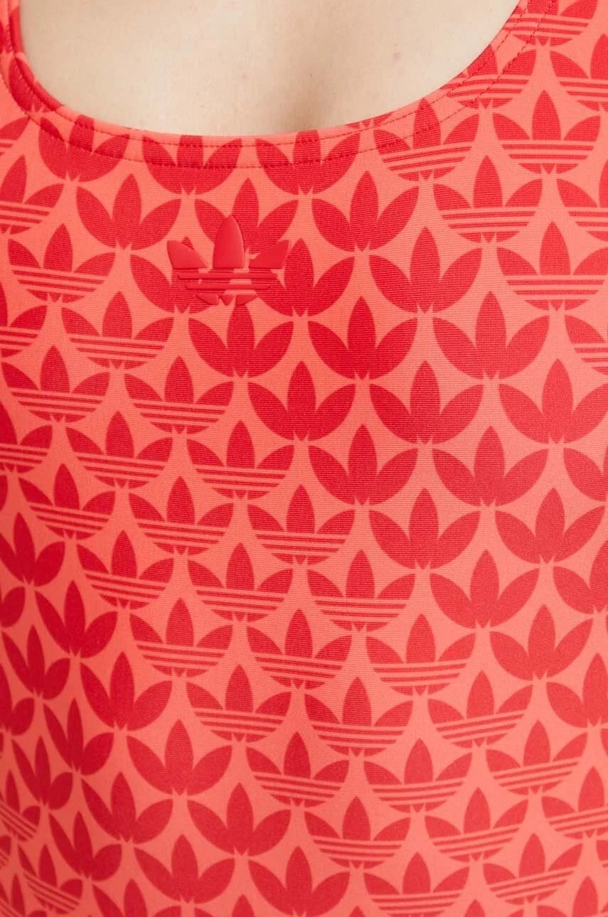 Сплошной купальник с монограммой и тремя полосками - фото 4