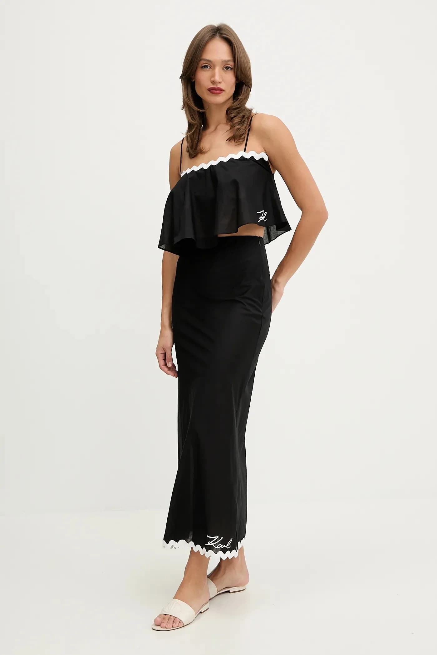 Хлопковый пляжный топ - фото 2